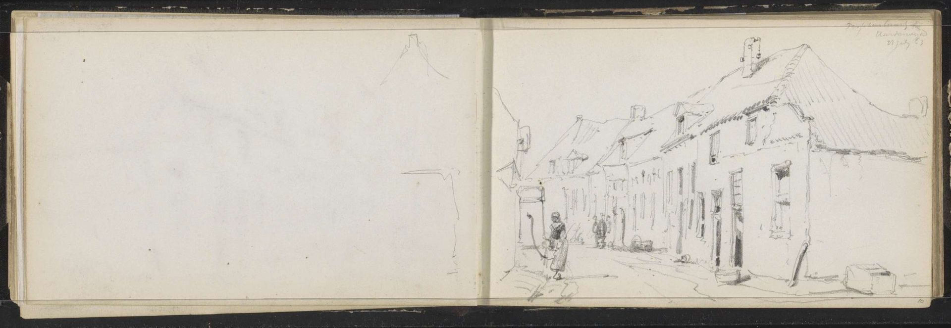 Gezicht in de Vissersbuurt te Harderwijk by Cornelis Springer