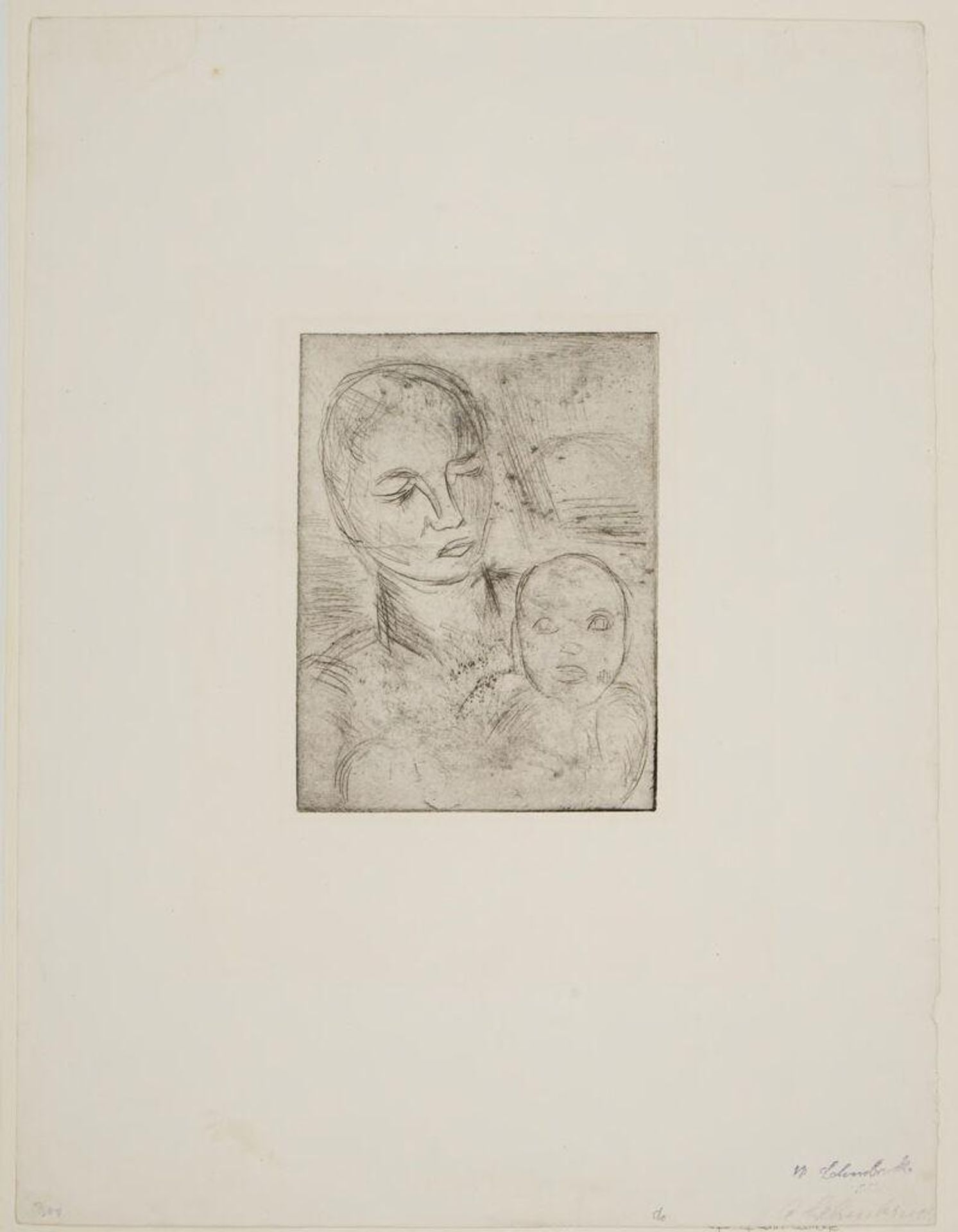 Mother and Child IV by Wilhelm Lehmbruck