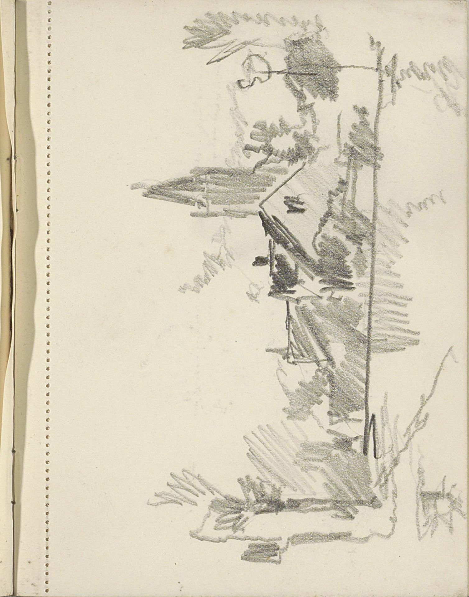 Gezicht op een dorp met een kerktoren by Cornelis Vreedenburgh