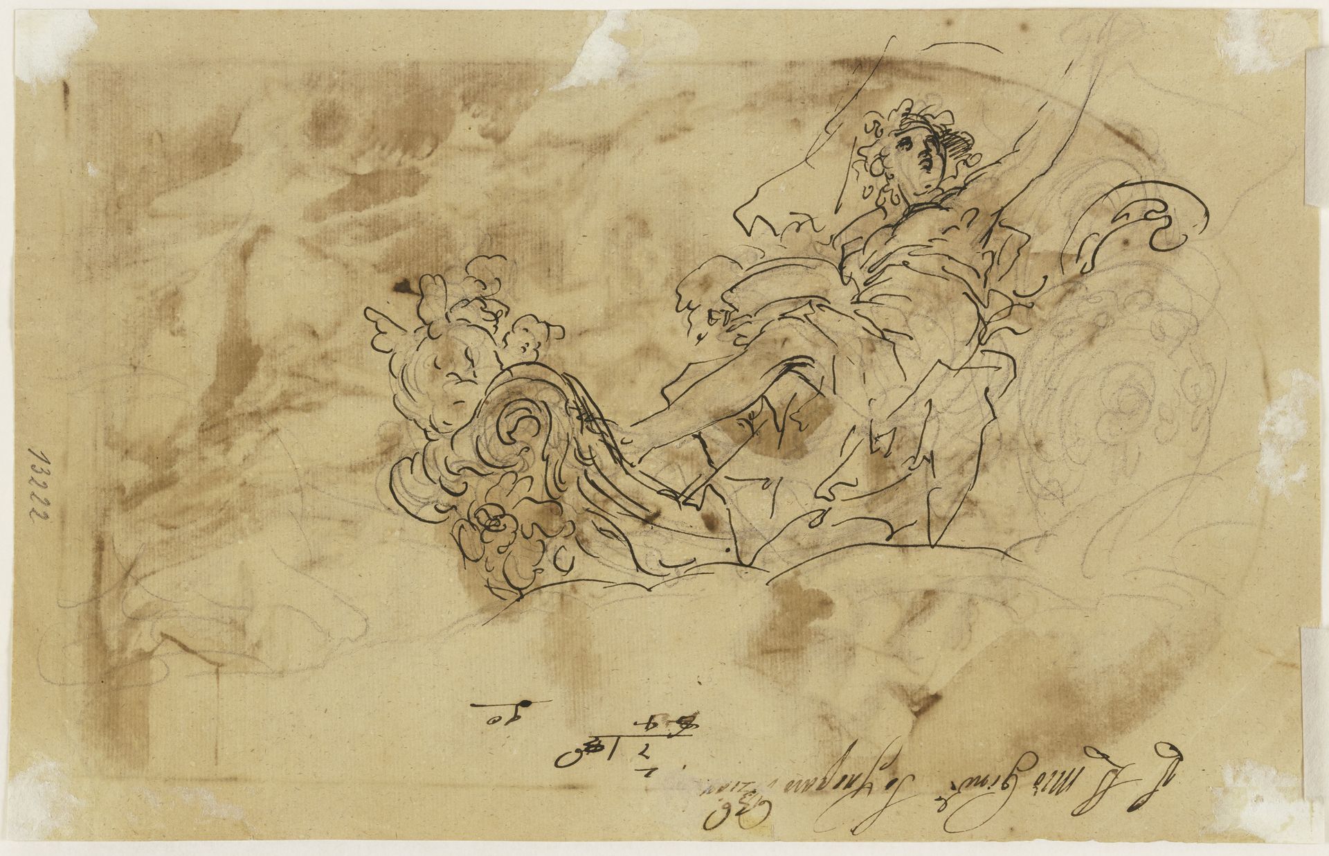 Allegorische Figur auf einem Wagen (Triumph der Flora_) by Gaspare Diziani