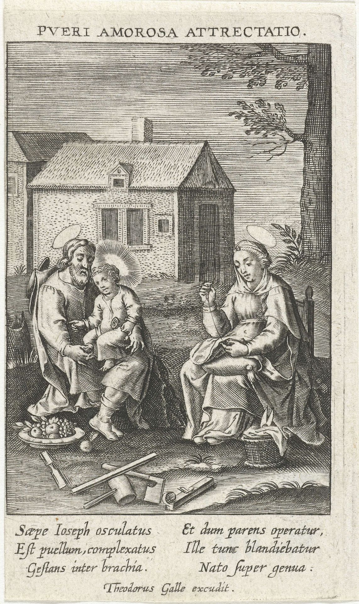 Kindertijd van Christus by Theodoor Galle