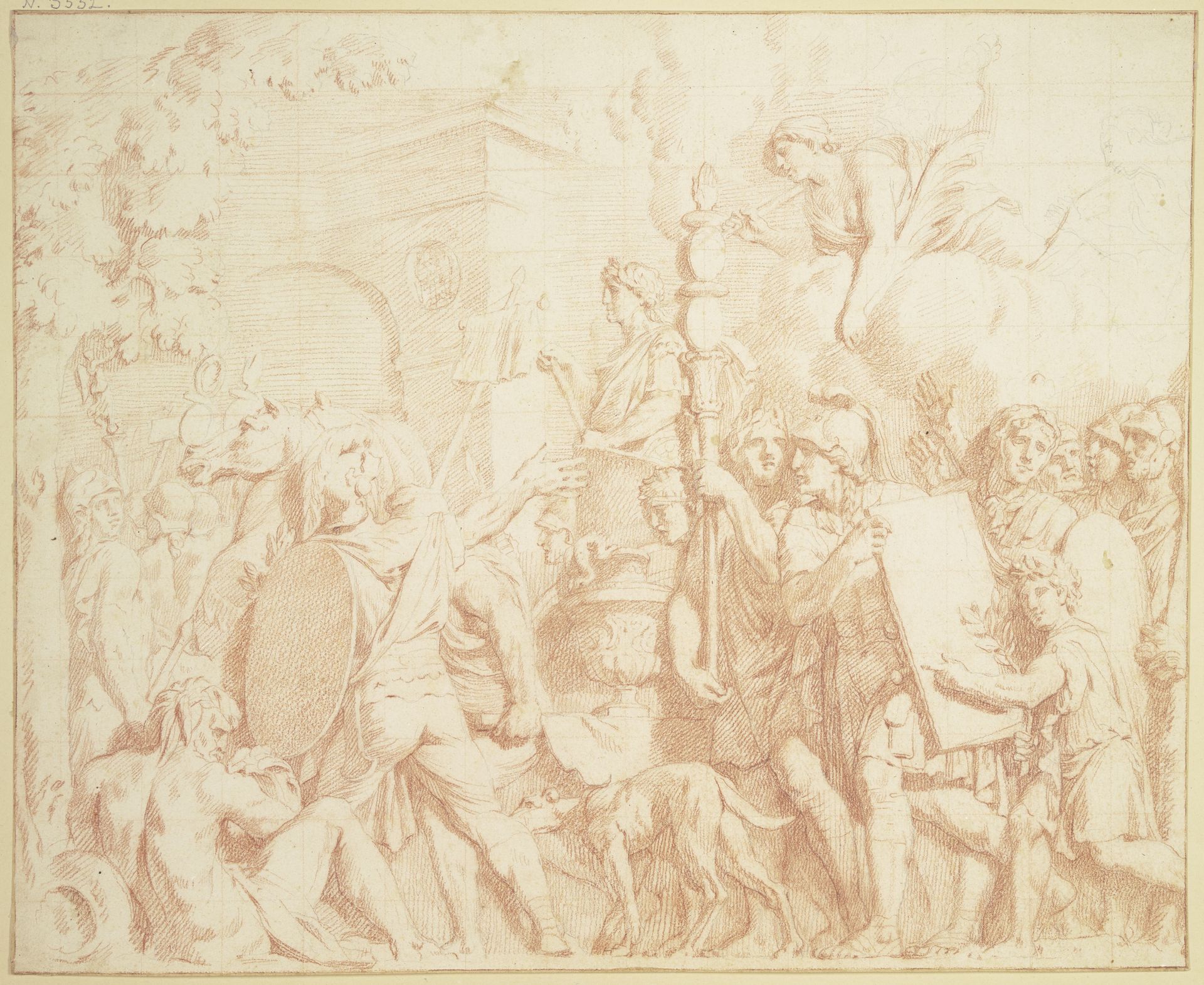 Ein Imperator zieht triumphierend in Rom ein by Gerard de Lairesse
