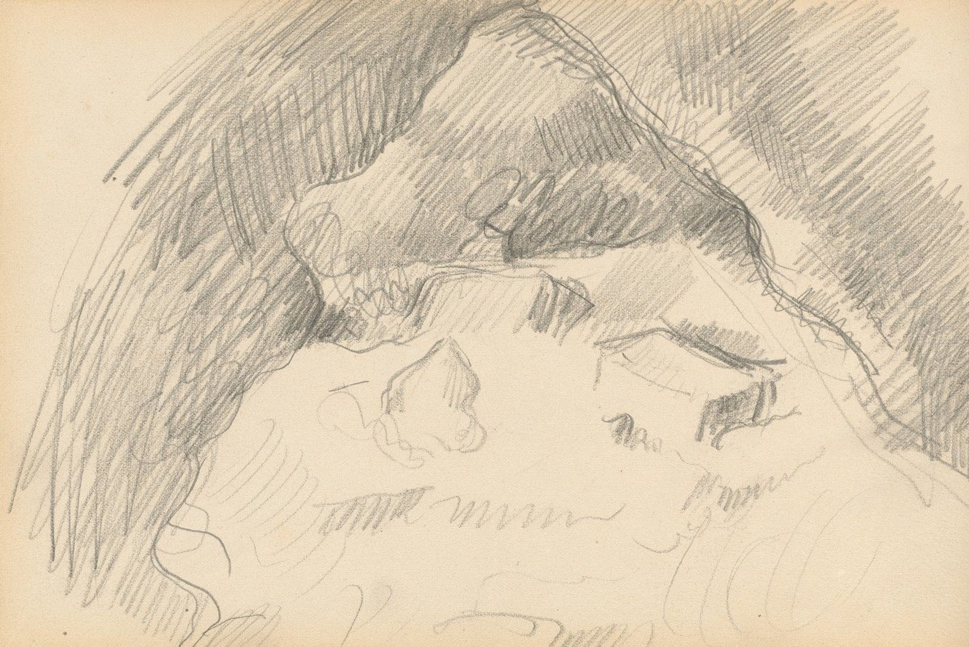 Landscape Seen from the Inside of a Cave by Paul Cézanne