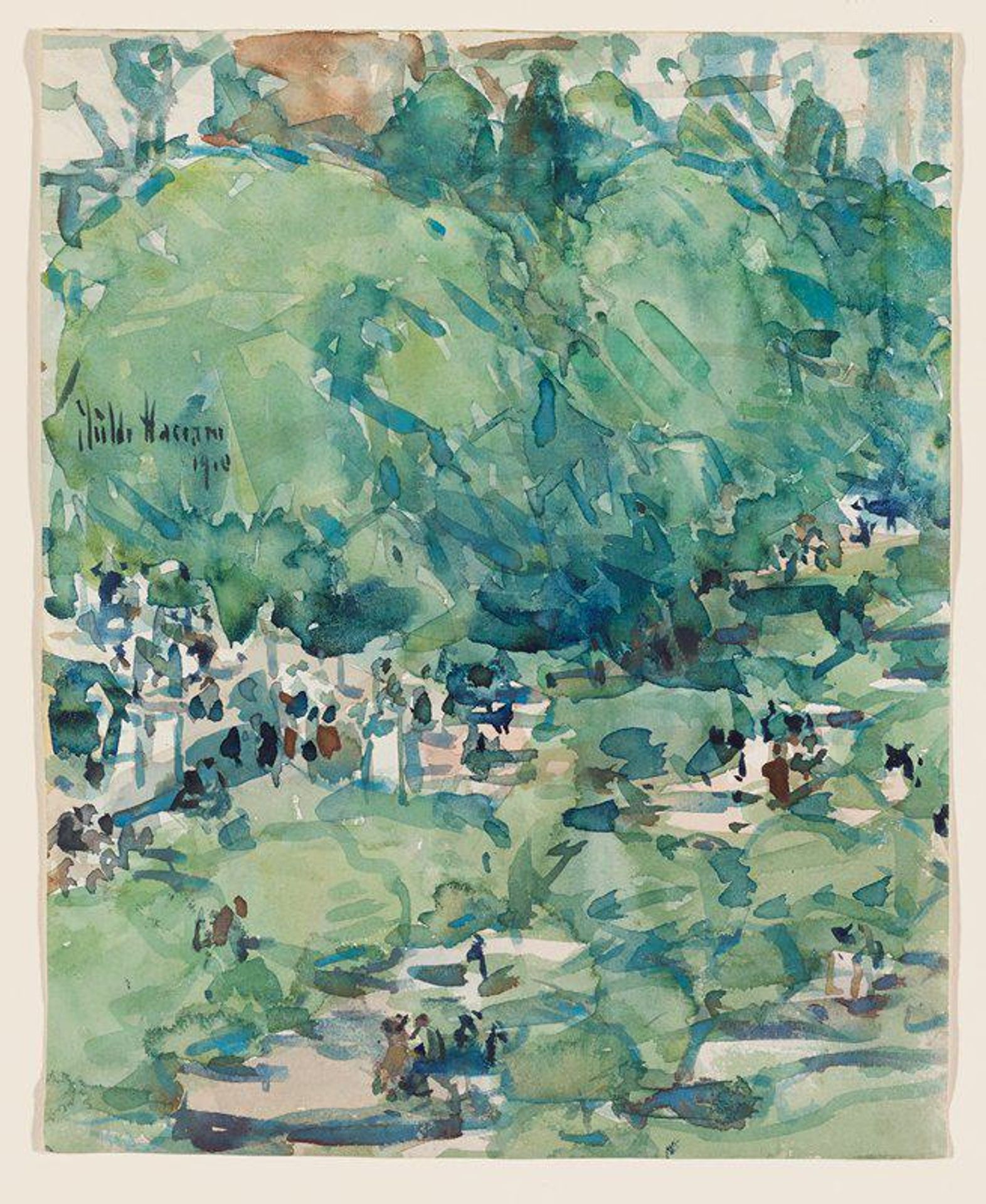 In the Park by Childe Hassam