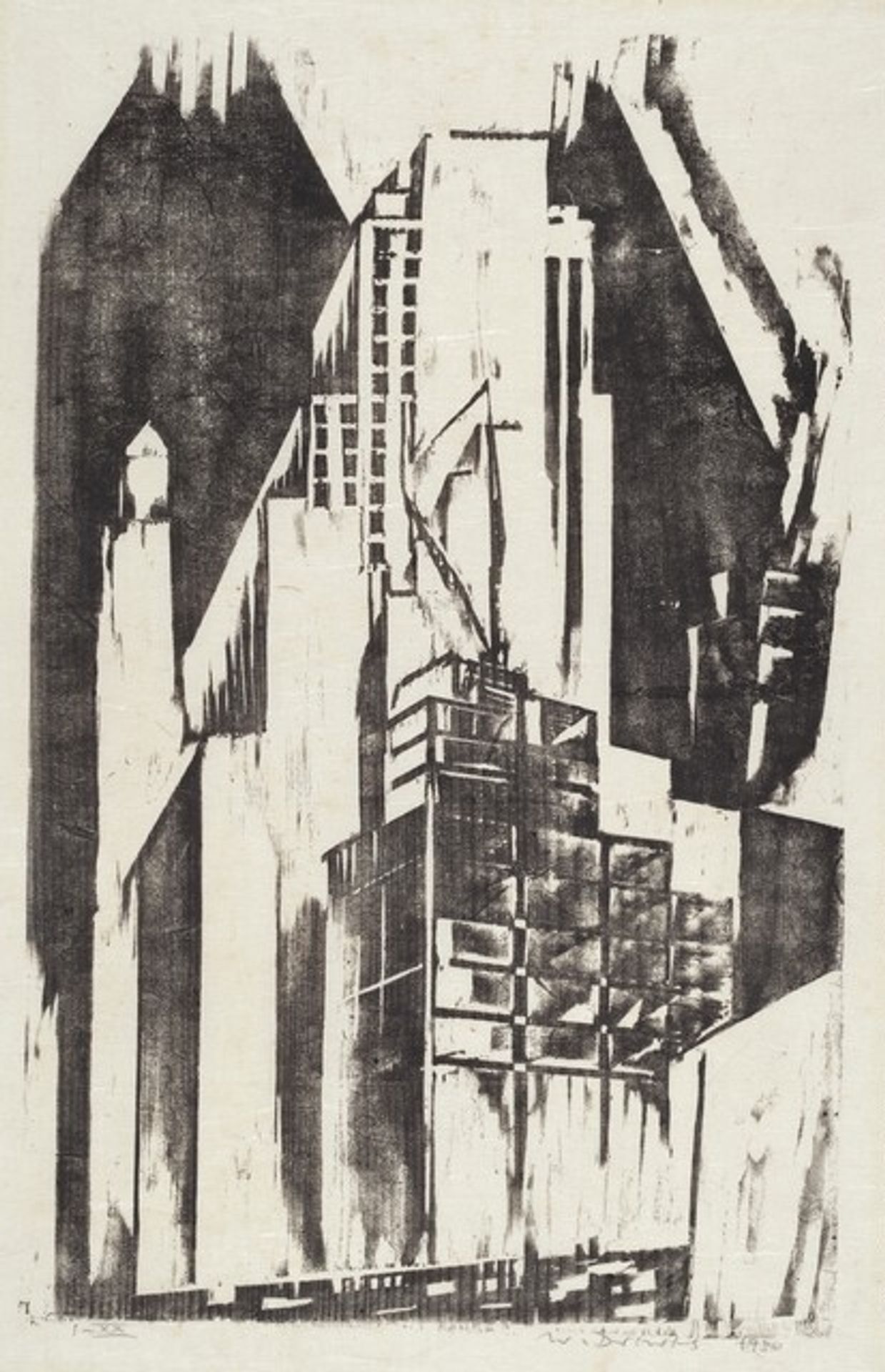 Corner Fifth Avenue 57th Street by Werner Drewes