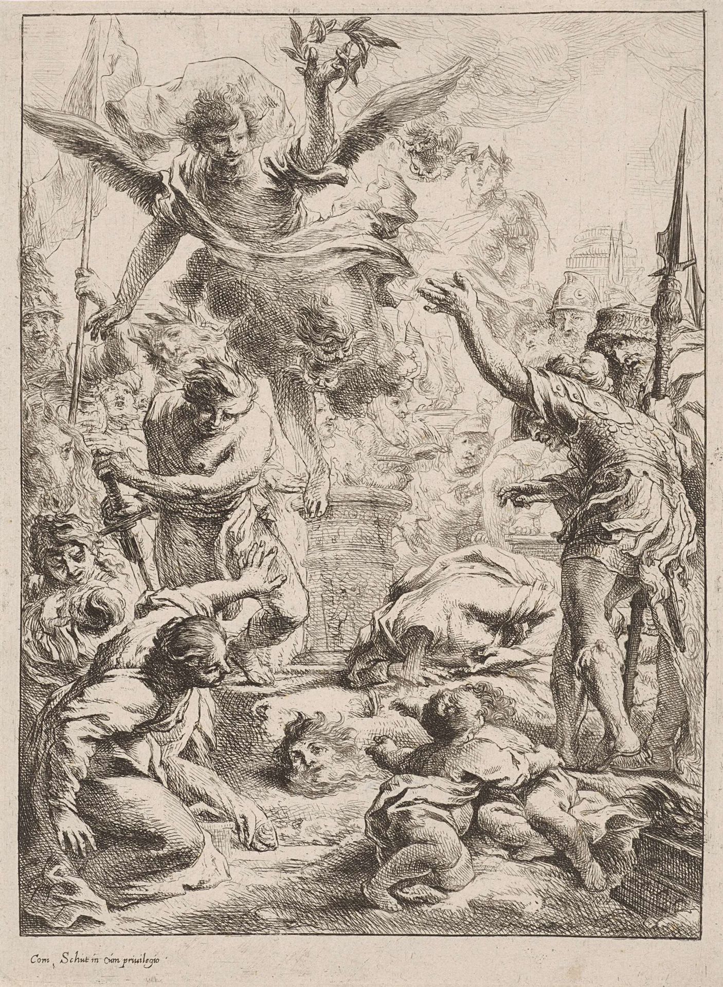 Martelaarschap van een heilige by Cornelis Schut