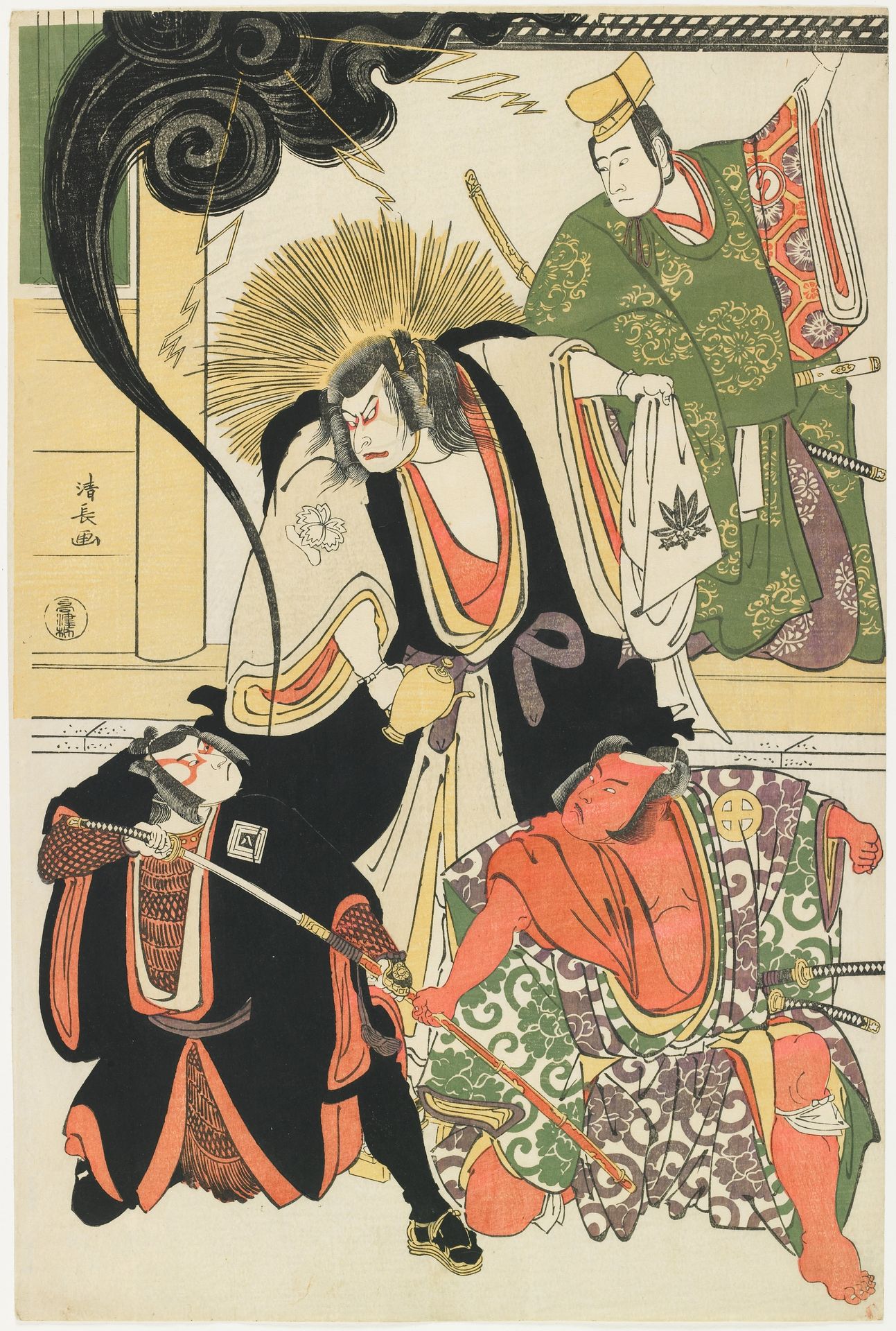 The Actors Nakayama Kojūrō VI as Hatchōtsubute no Kiheiji by Torii Kiyonaga