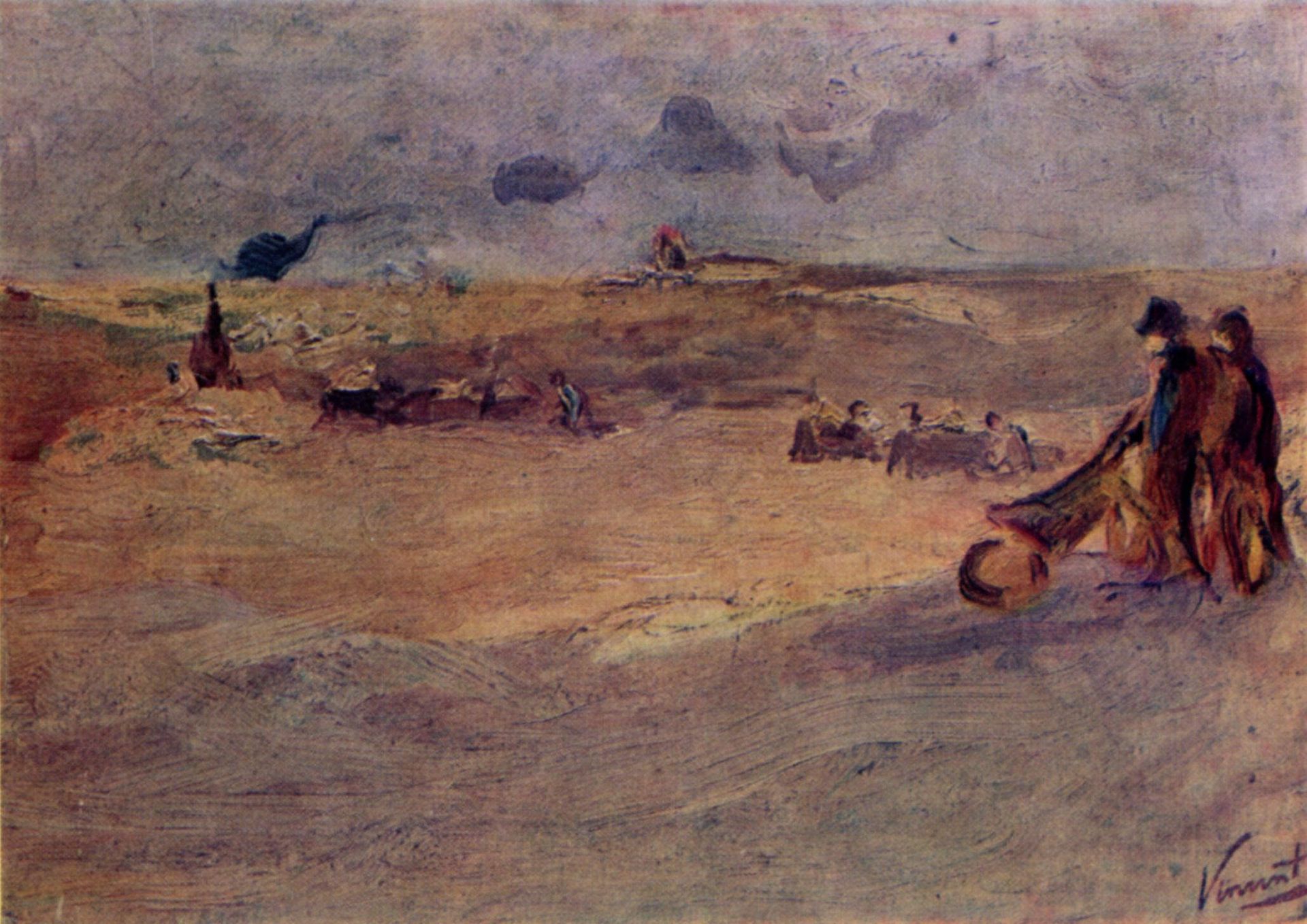 Dunes with Figures by Vincent van Gogh