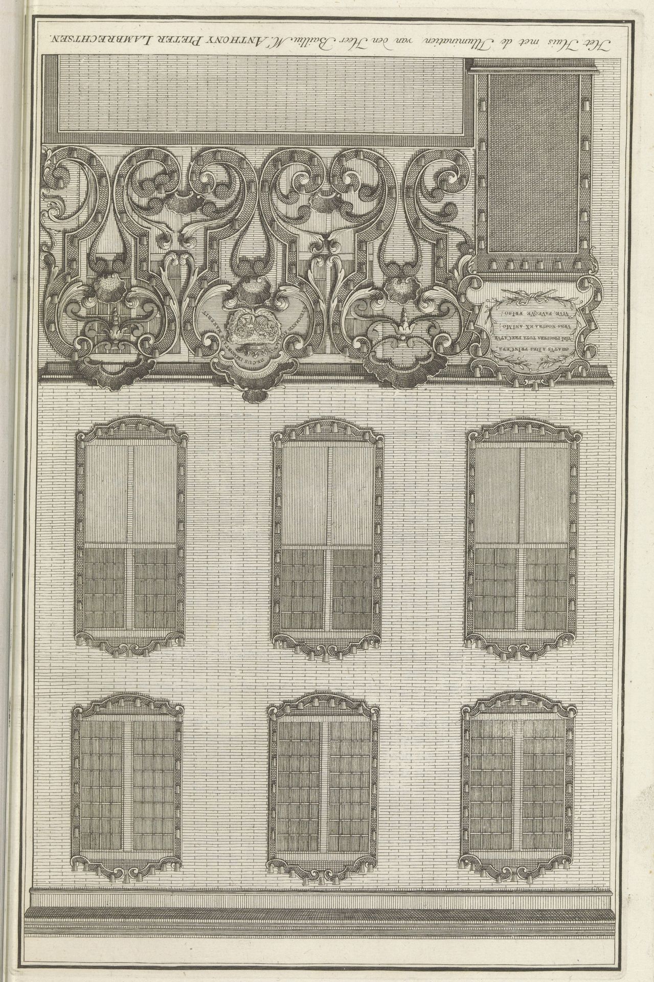 Illuminatie op het huis van A.P. Lambrechtsen, 1751 by Anonymous