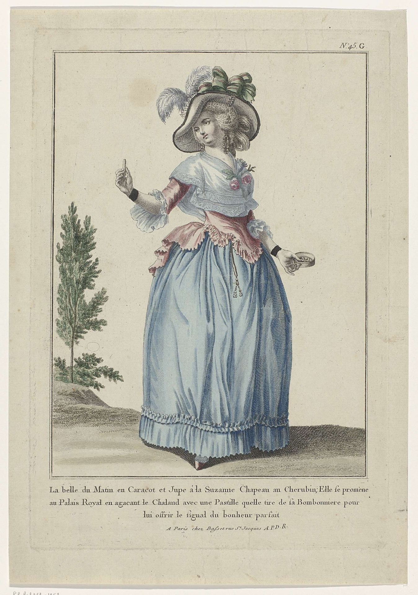 La belle du Matin en Caracot et Jupe á la Suzanne by Anonymous