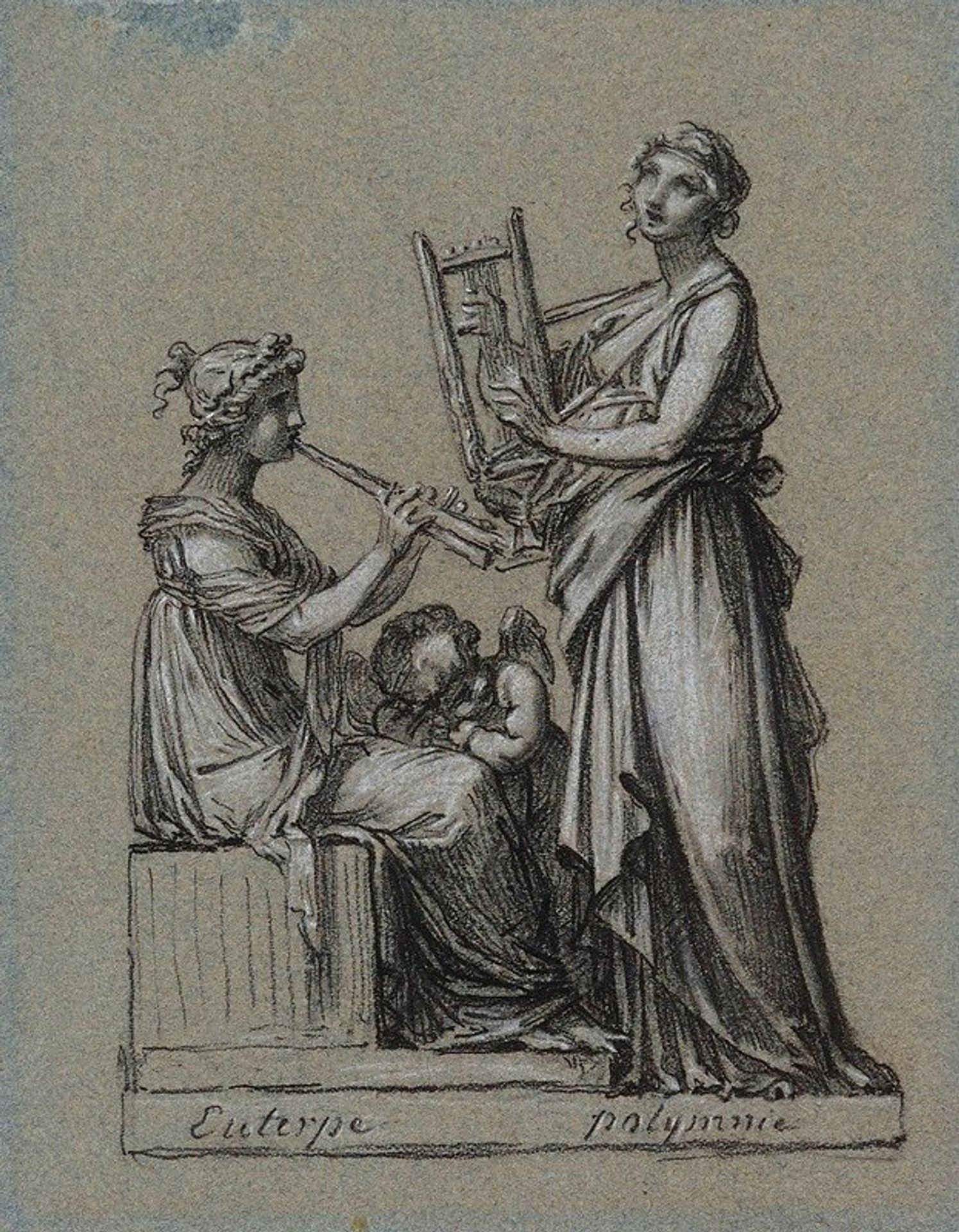 Euterpe et Polymnie by Pierre-Paul Prud'hon