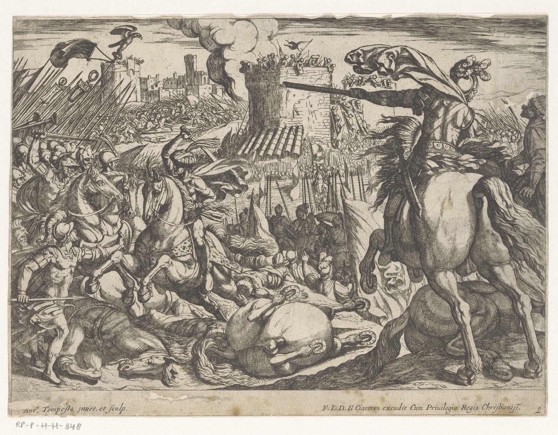 Ruitergevecht by Antonio Tempesta