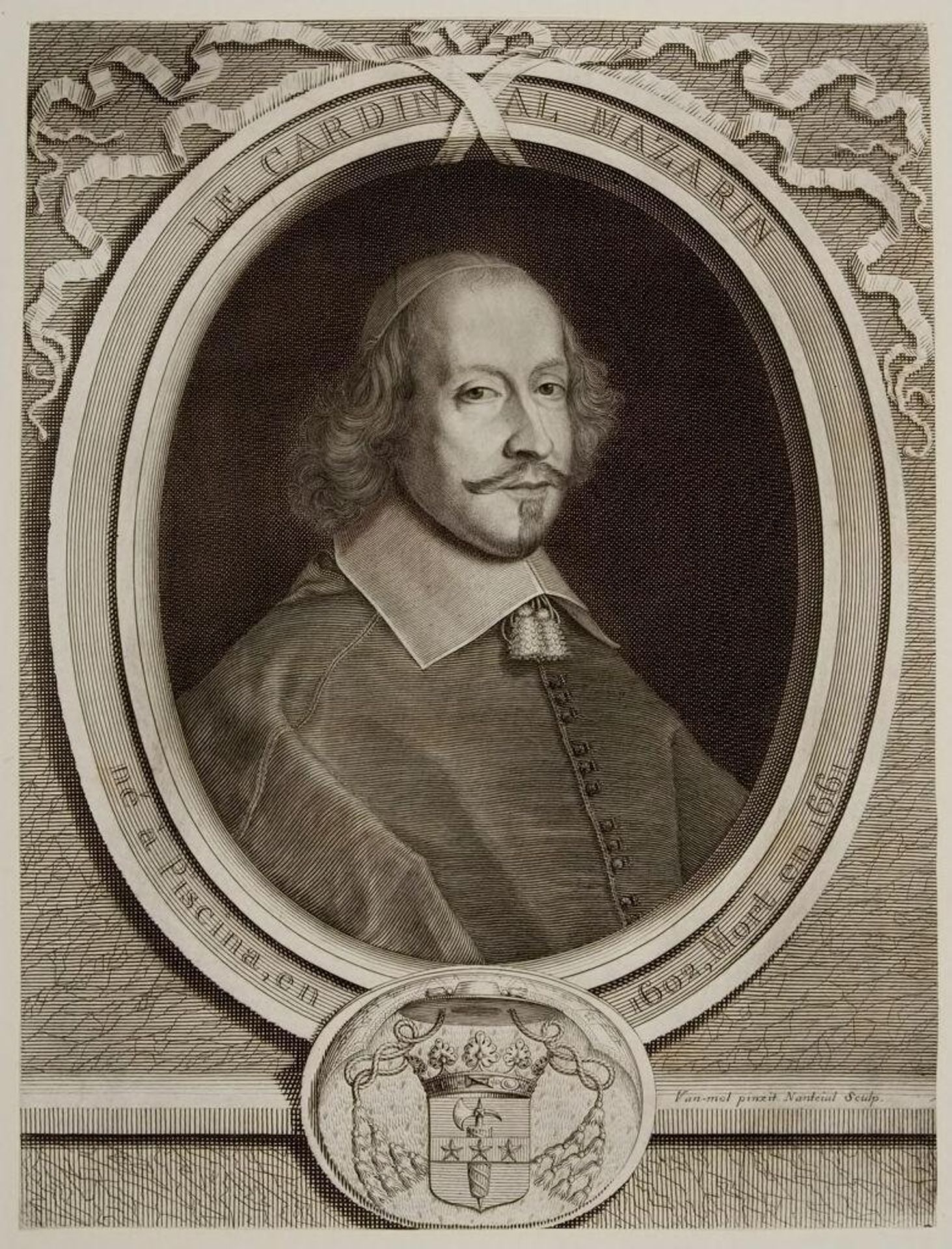 Cardinal Mazarin by Robert Nanteuil