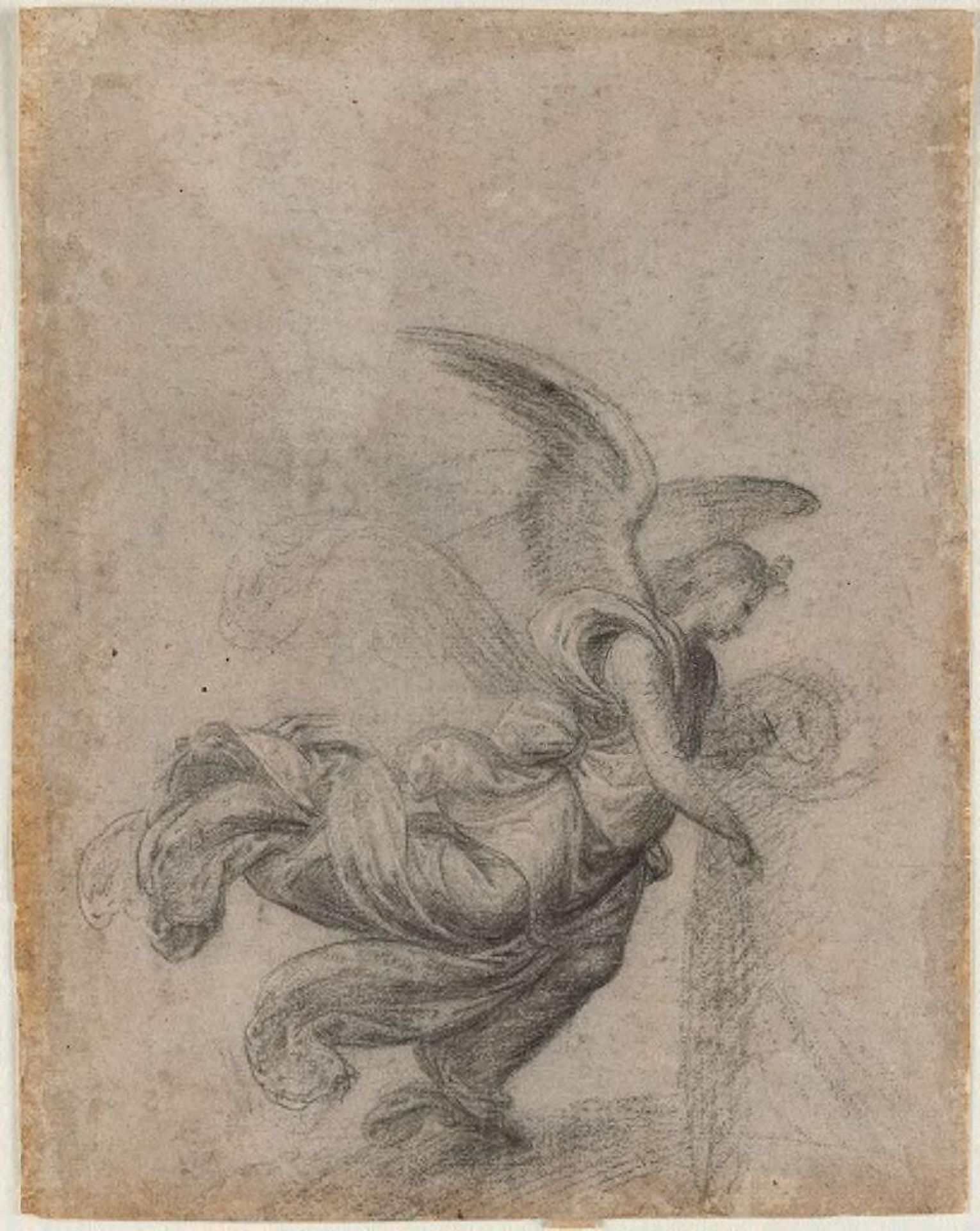 A Flying Angel; verso: A Flying Angel Playing a Lute by Fra Bartolommeo