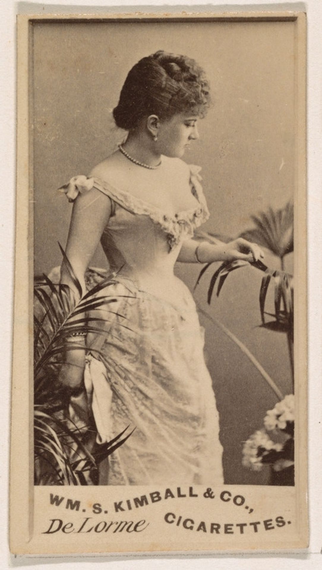 Miss De Lorme, from the Actresses series (N203) issued by Wm. S. Kimball & Co. by William S. Kimball & Company