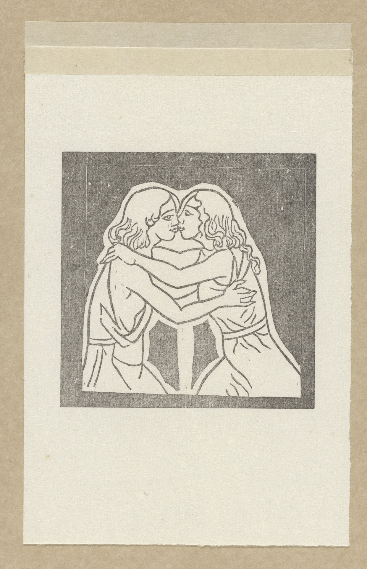 Daphnis en Chloë hervinden elkaar na de gevangenschap van Chloë by Aristide Maillol