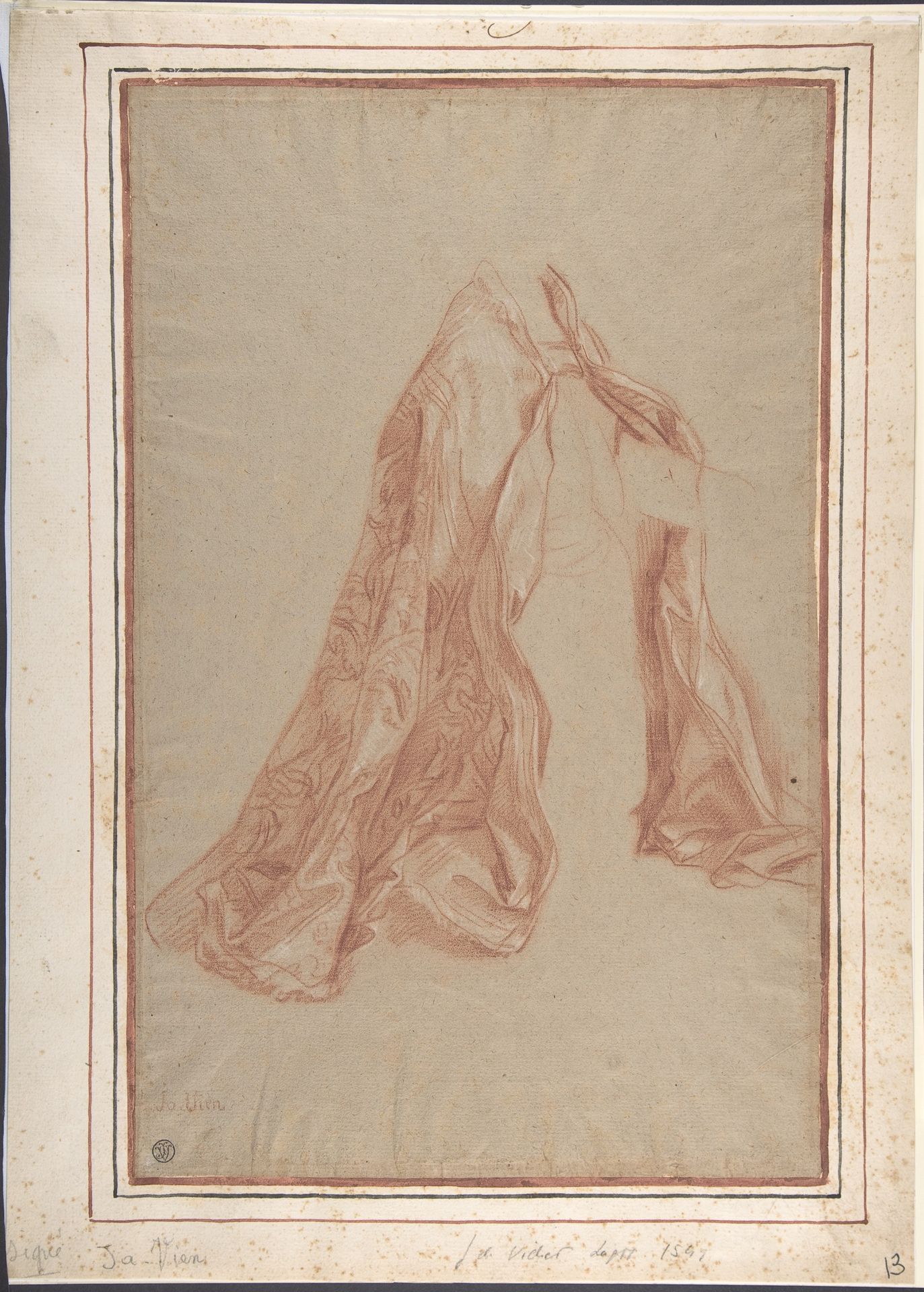 Kneeling Figure Wearing a Cope by Joseph Marie Vien