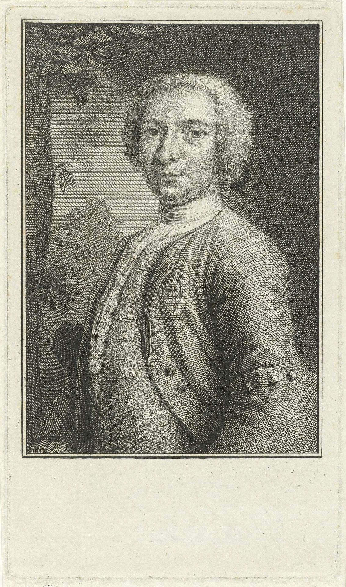 Portret van Justus van Effen by Pieter Tanjé
