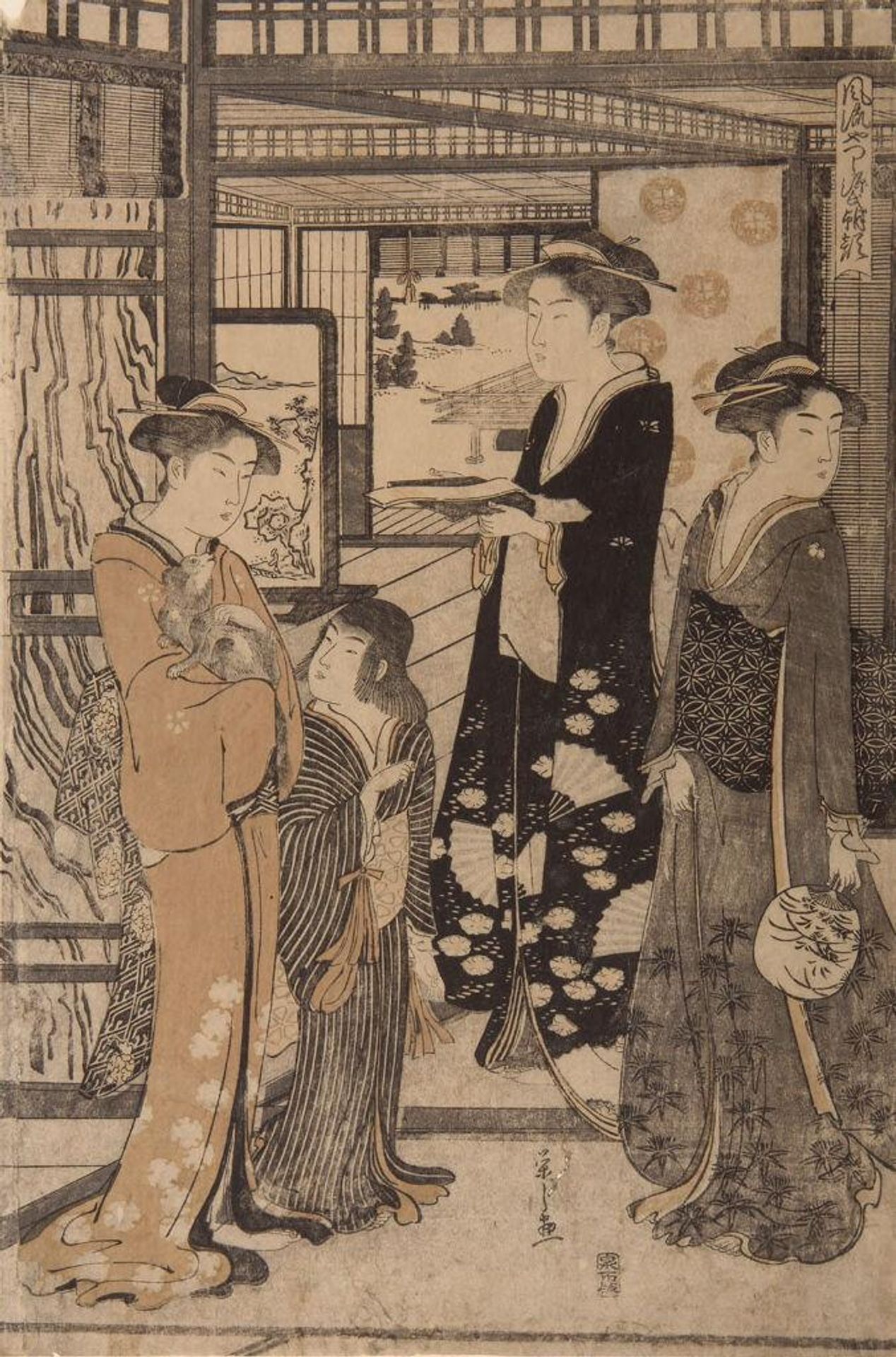 FÅ«ryÅ« Yatsushi Genji: Asagao by ChÅbunsai Eishi é³¥æææ ä¹?"Late Edo period