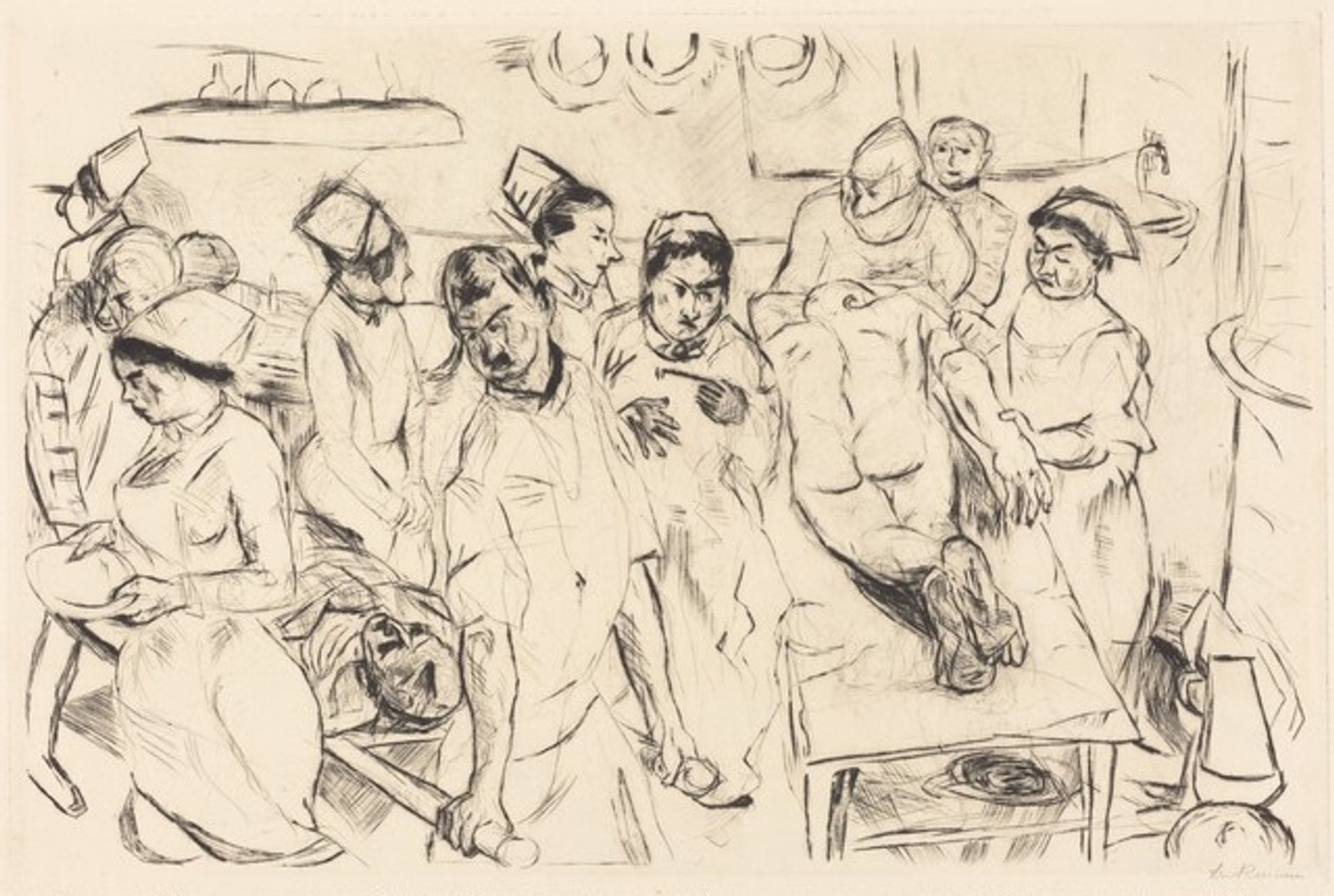 The Large Operation (Grosse Operation) by Max Beckmann