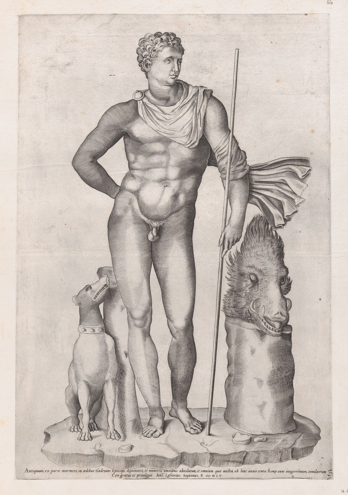 Speculum Romanae Magnificentiae: Statue of Meleager by Anonymous