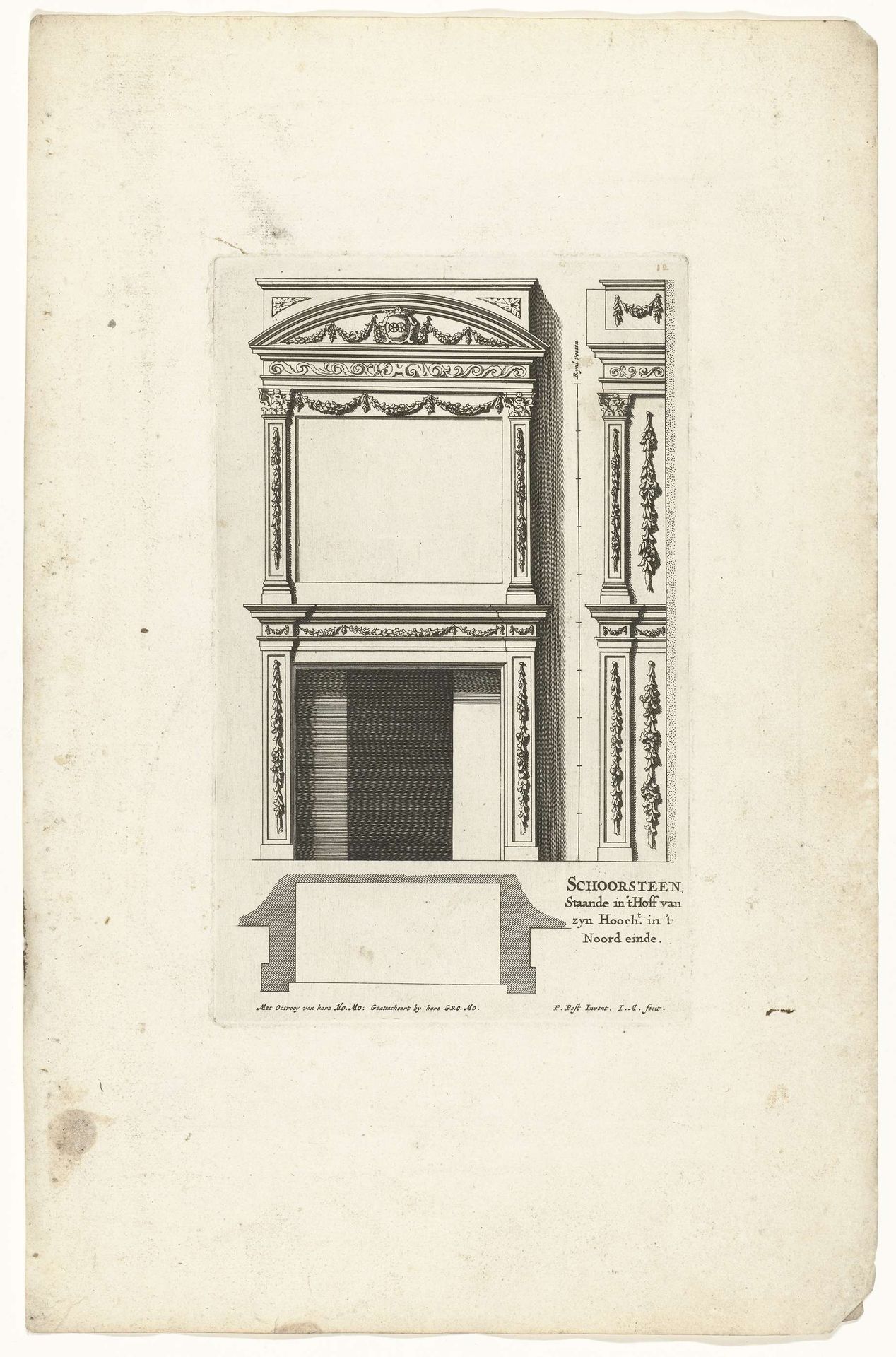 Onderboezem in Paleis Noordeinde by Jan Matthysz.