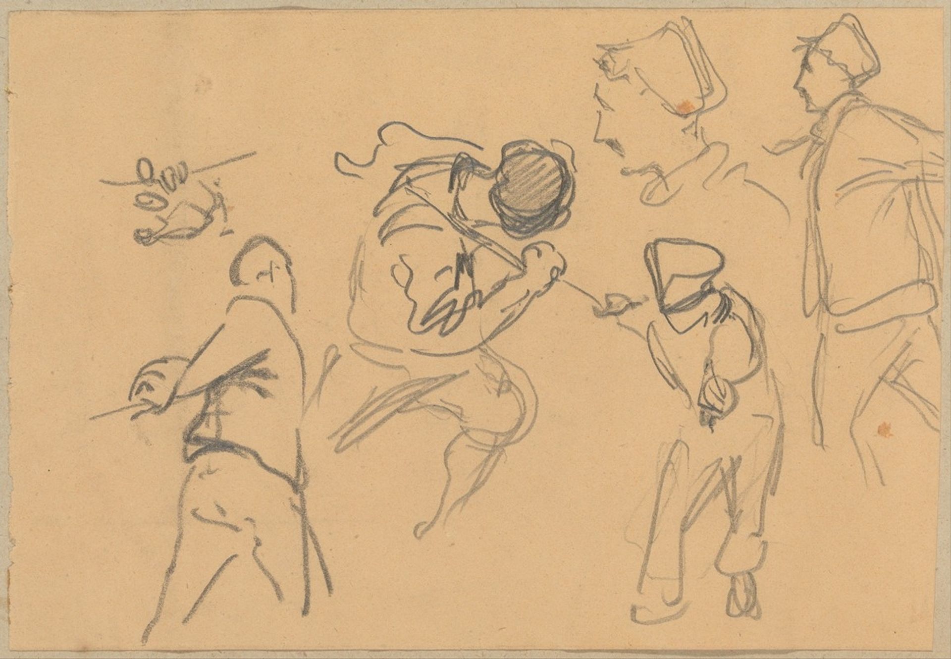 Men Pulling Ropes by John Singer Sargent