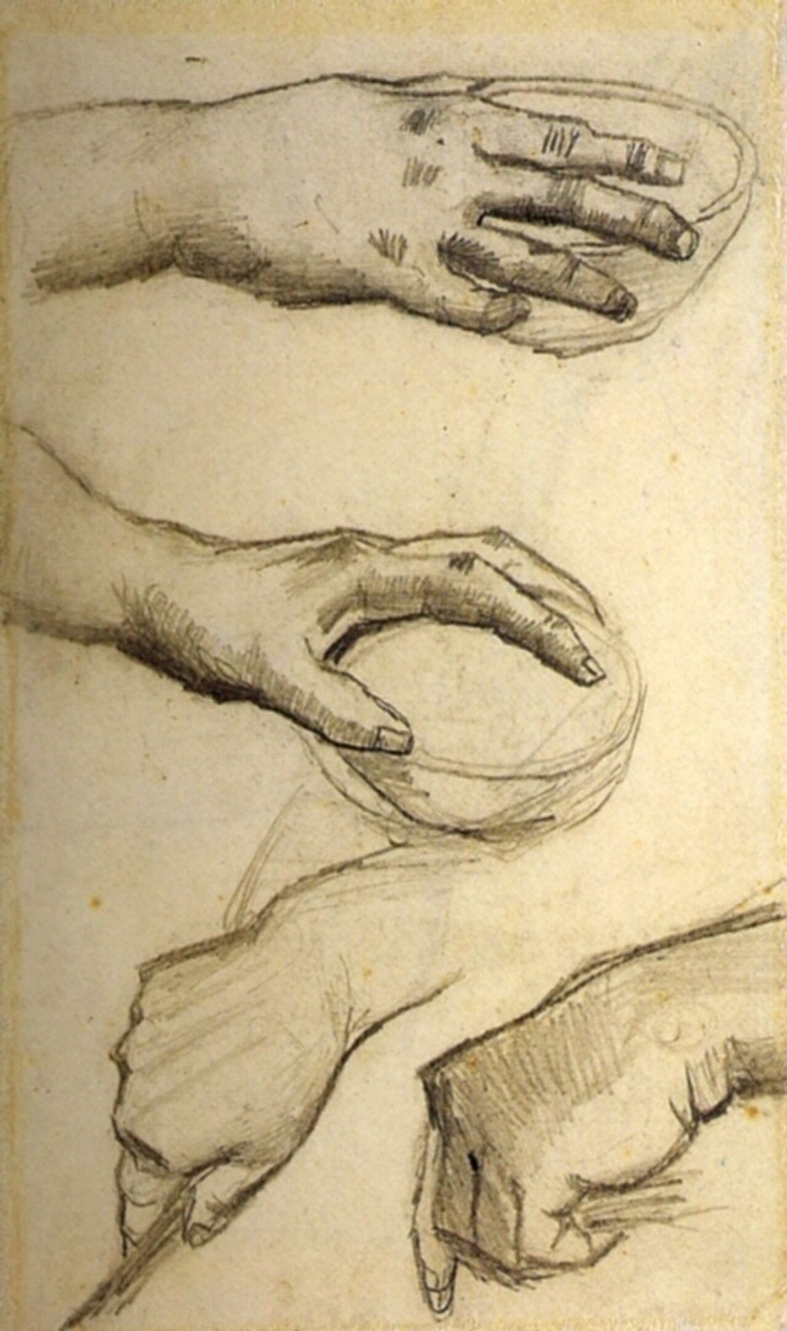 Four Hands, Two Holding Bowls by Vincent van Gogh