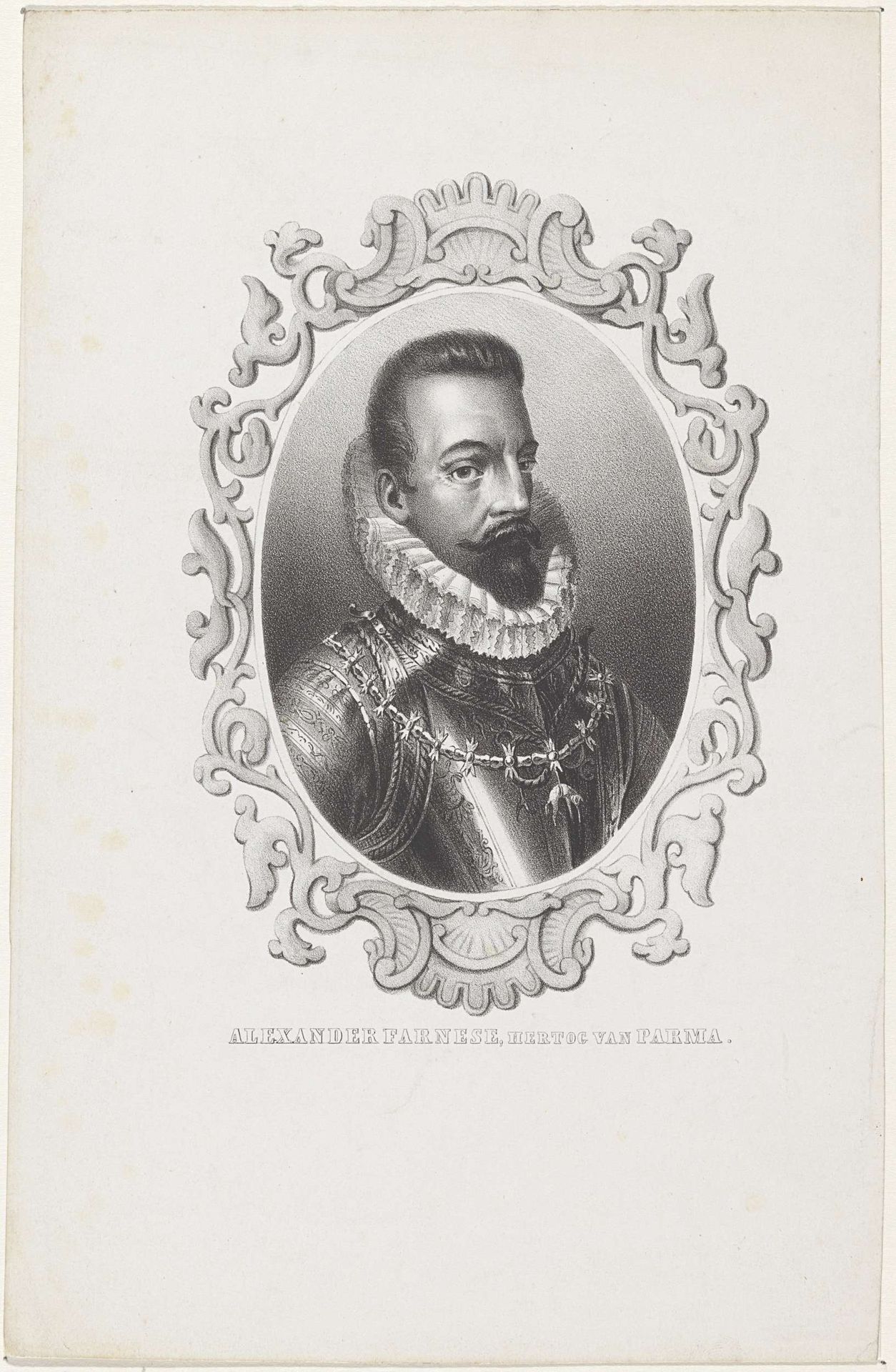 Portret van Alexander Farnese by Anonymous