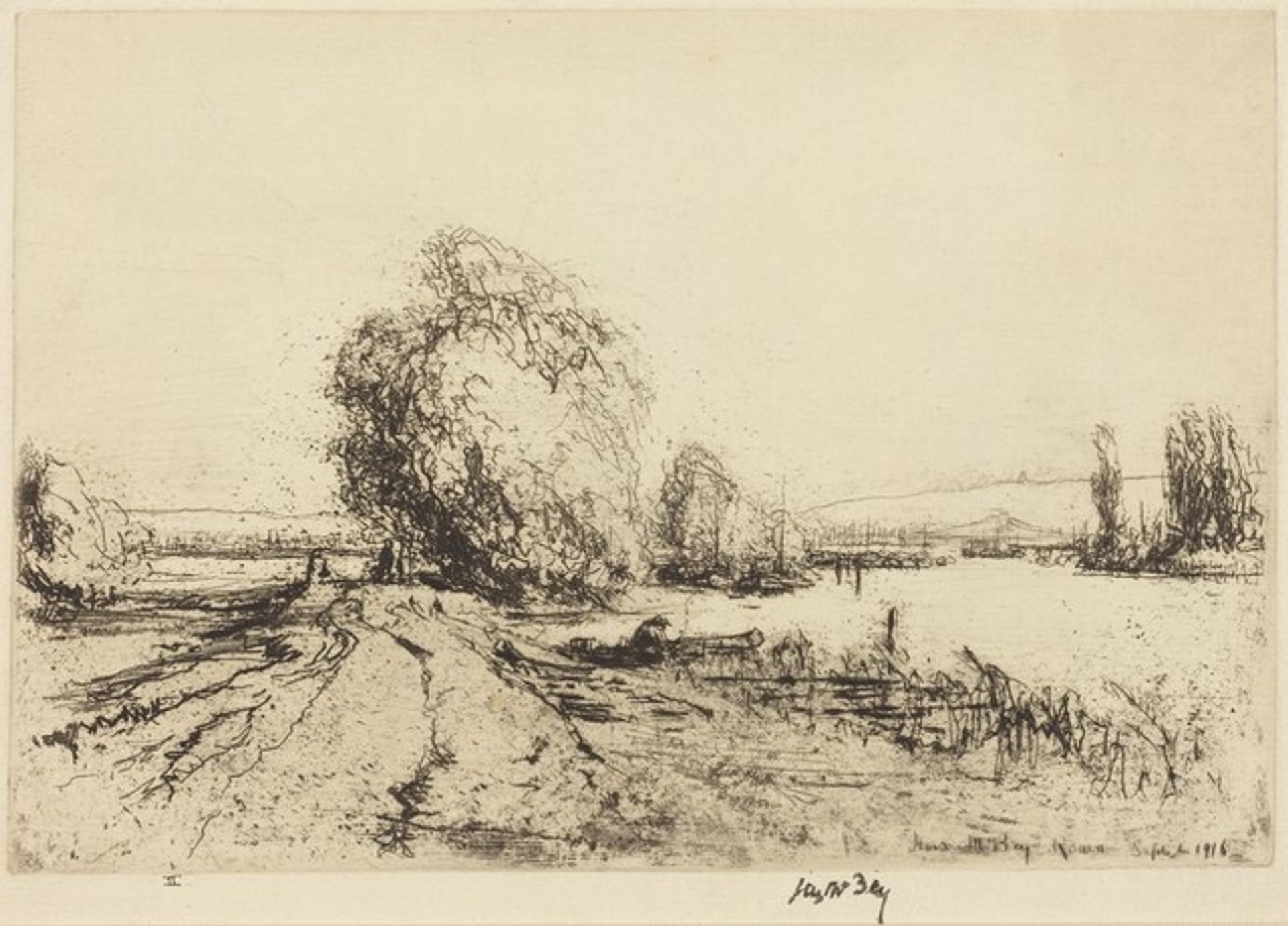The Seine at Rouen by James McBey