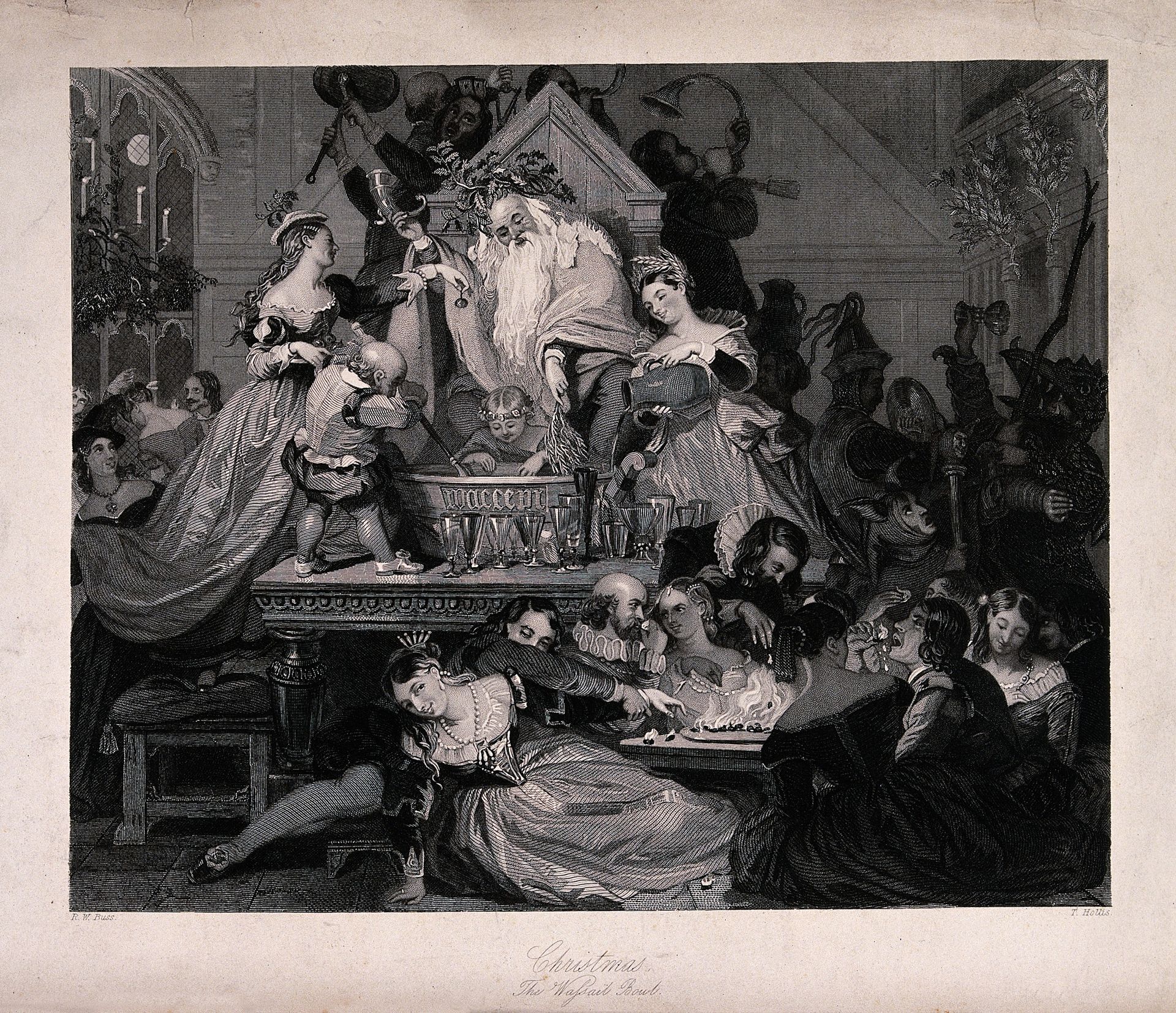 Christmas - the Wassail Bowl by Robert William Buss