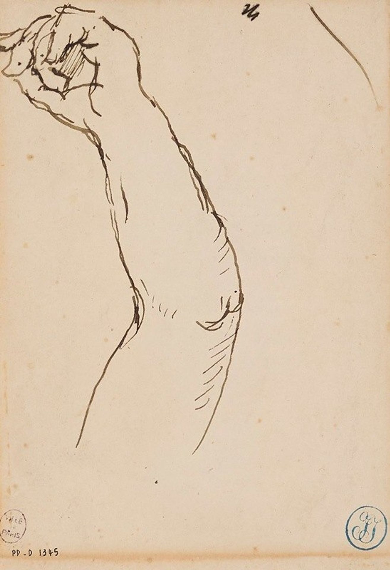 Etude de bras by Jean Auguste Dominique Ingres
