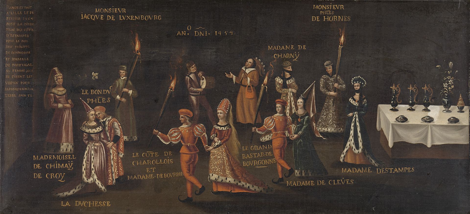 Vow of the Pheasant (Philip the Good and Isabella at the Feast of the Pheasant in Lille in 1454) by Anonymous