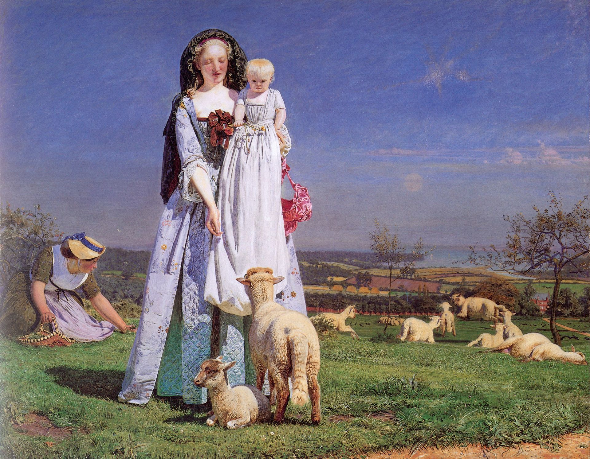 Pretty Baa-Lambs by Ford Madox Brown
