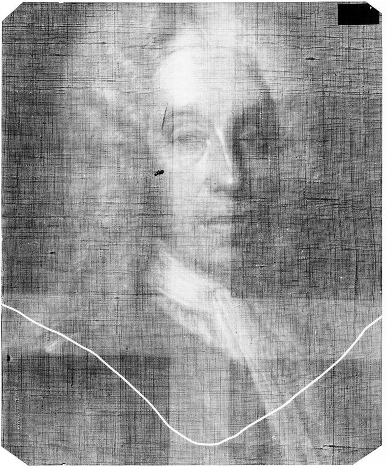 X-radiograph(s) of "Benjamin Pratt (false signature added)" by Artist of original: (?) Attributed to John Smibert
