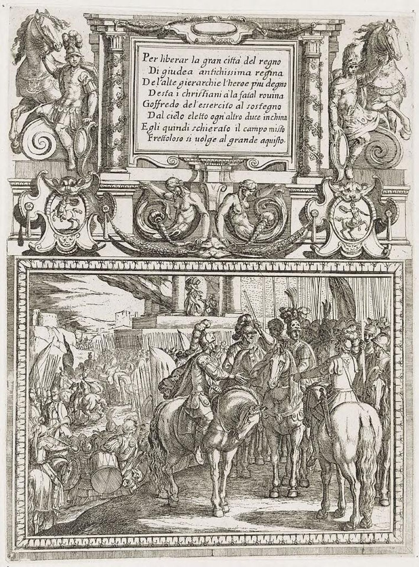 Illustration for Canto I by Antonio Tempesta