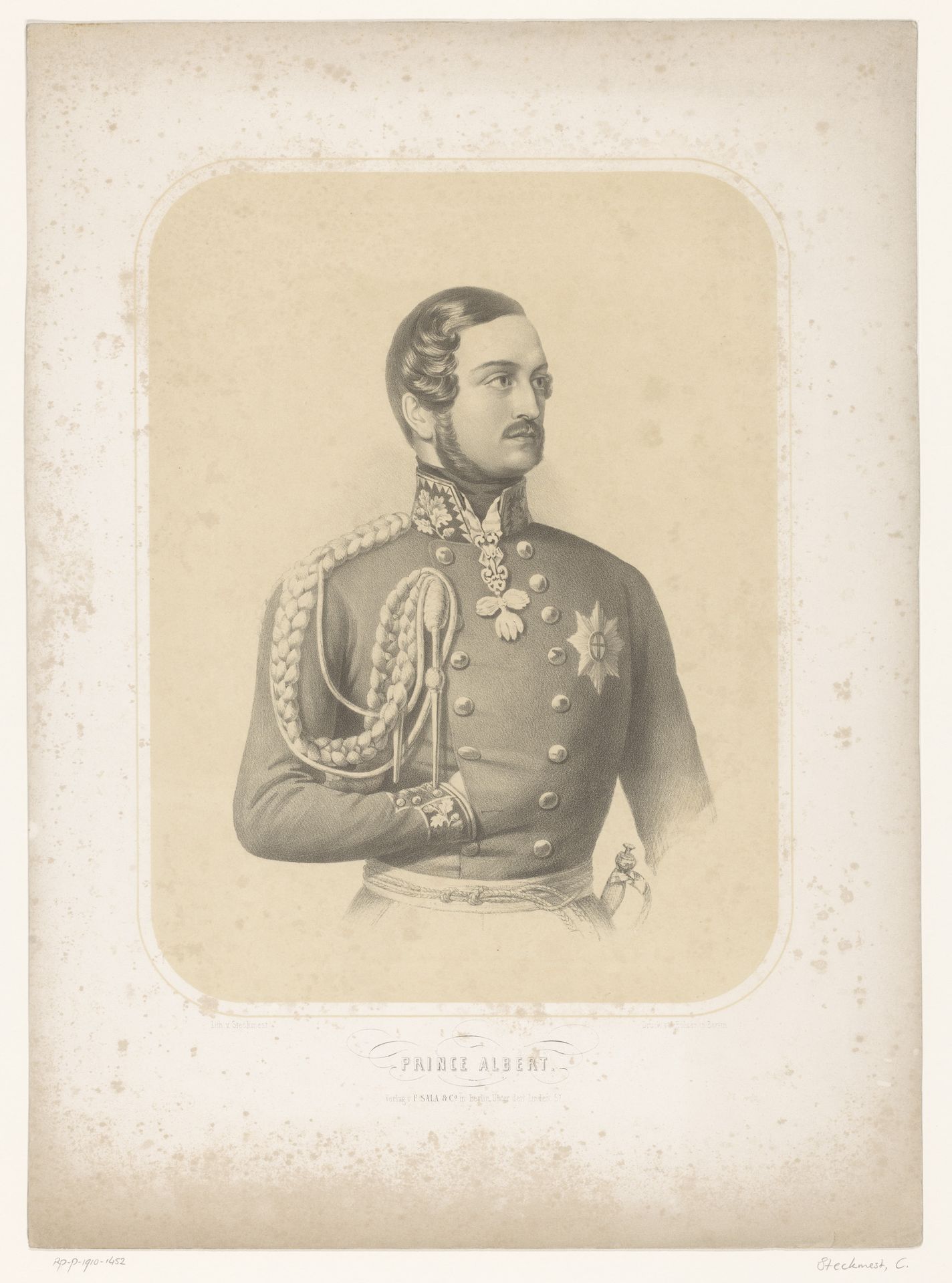 Portret van Prins Albert by C. Steckmest