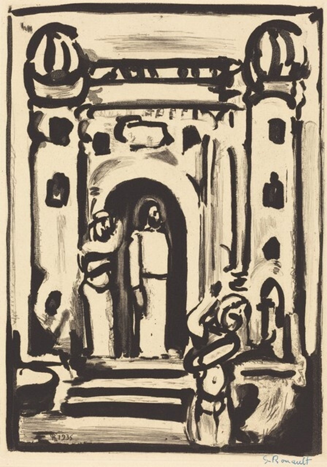 Christ aux Portes de la Ville (Frontispiece) by Georges Rouault