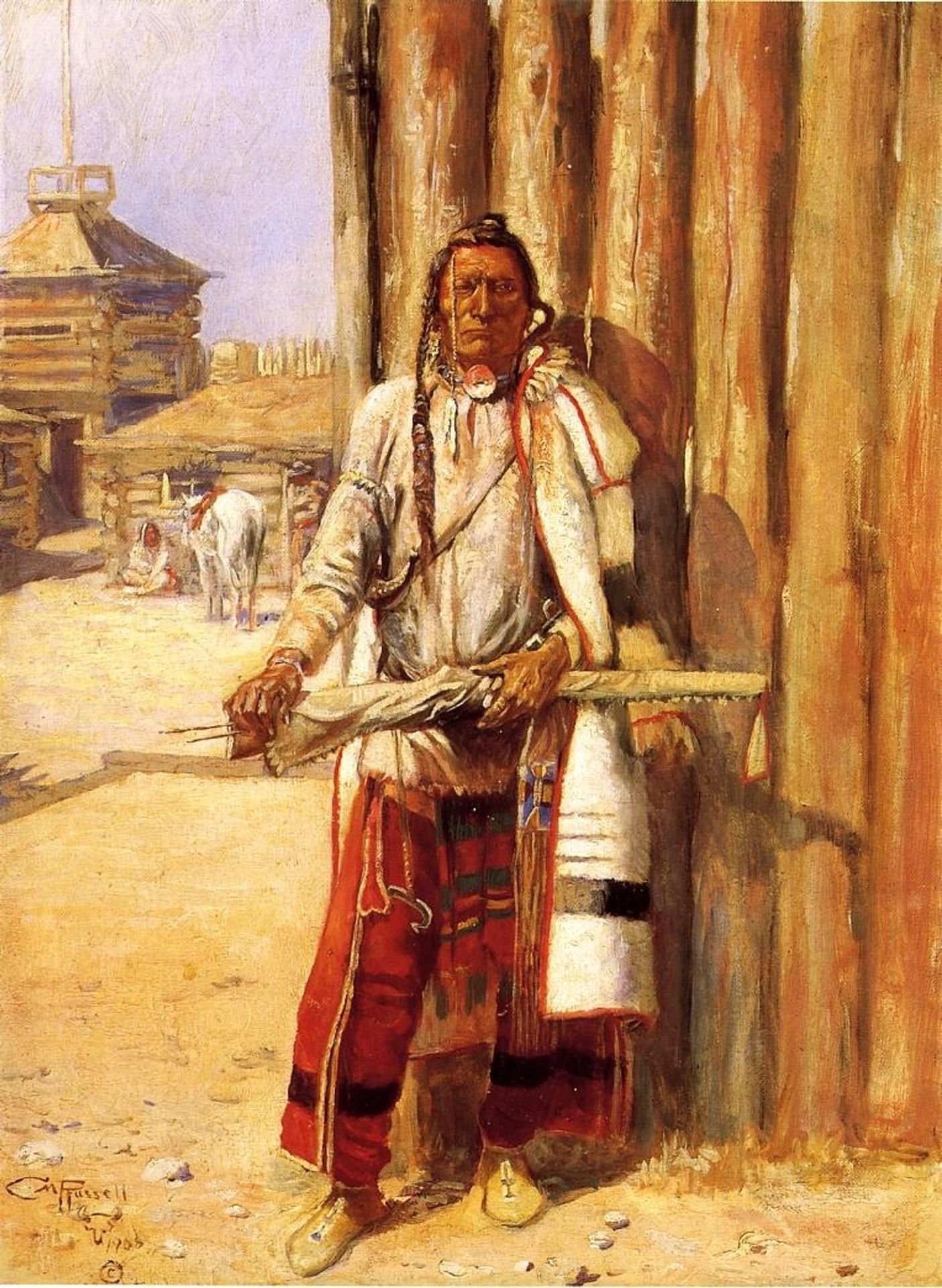 Buffalo Coat by Charles M. Russell