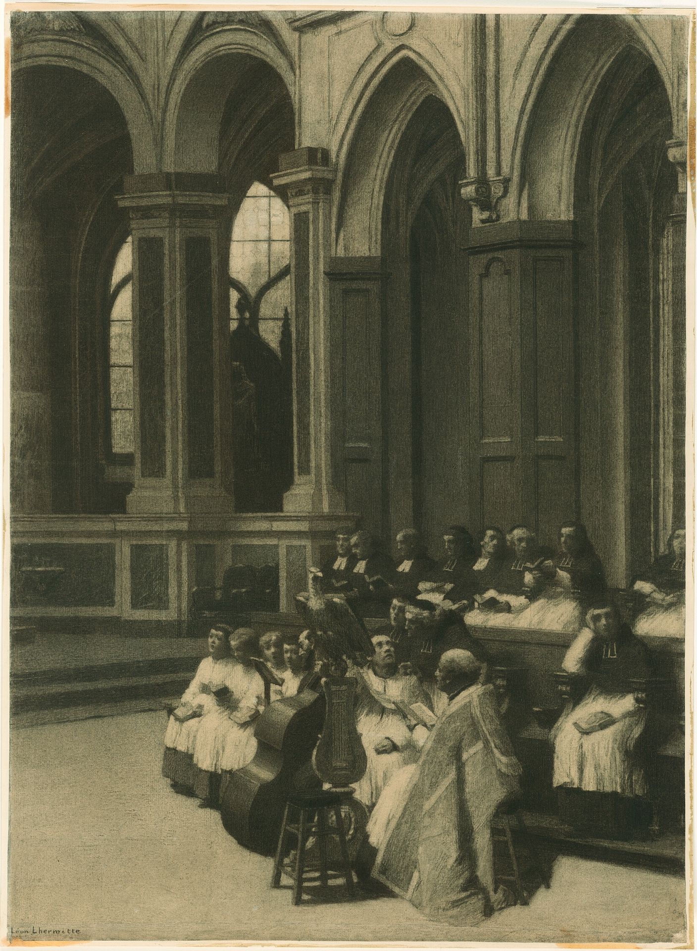 The Lectern by Léon Augustin Lhermitte