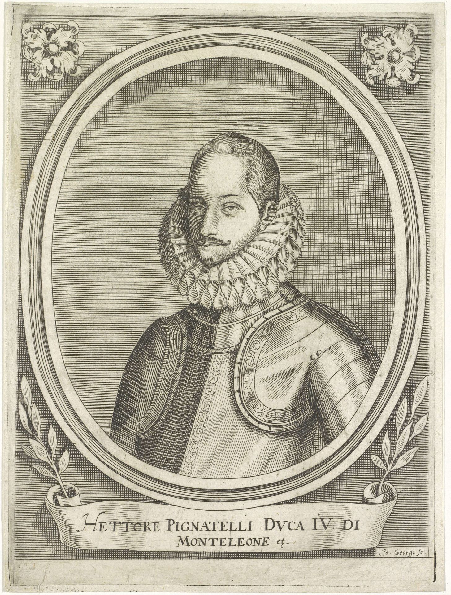 Portret van Ettore Pignatelli IV, hertog van Monteleone by Giovanni Georgi