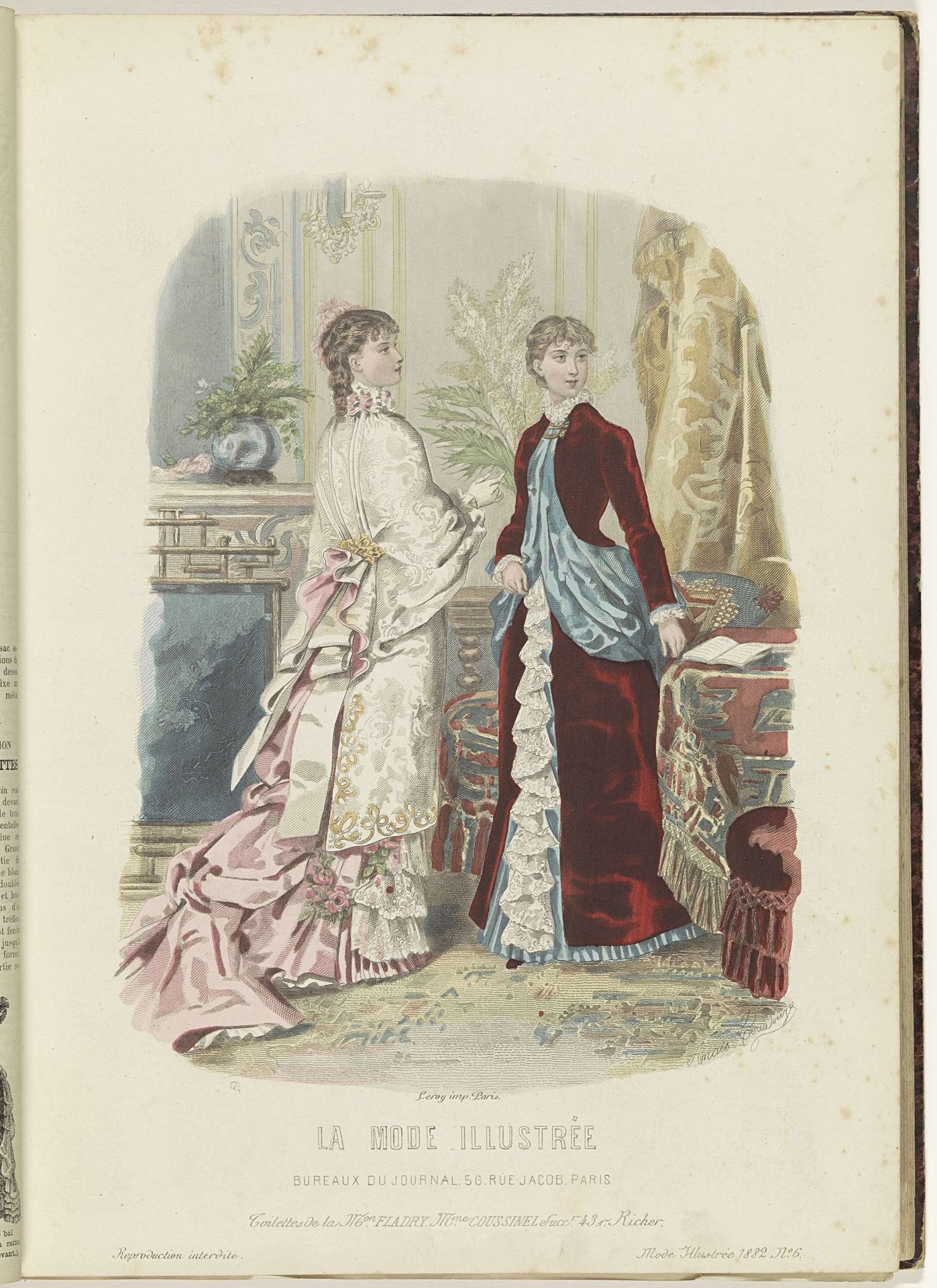 La Mode Illustrée, Journal de la Famille, 1882 by Firmin-Didot & Cie