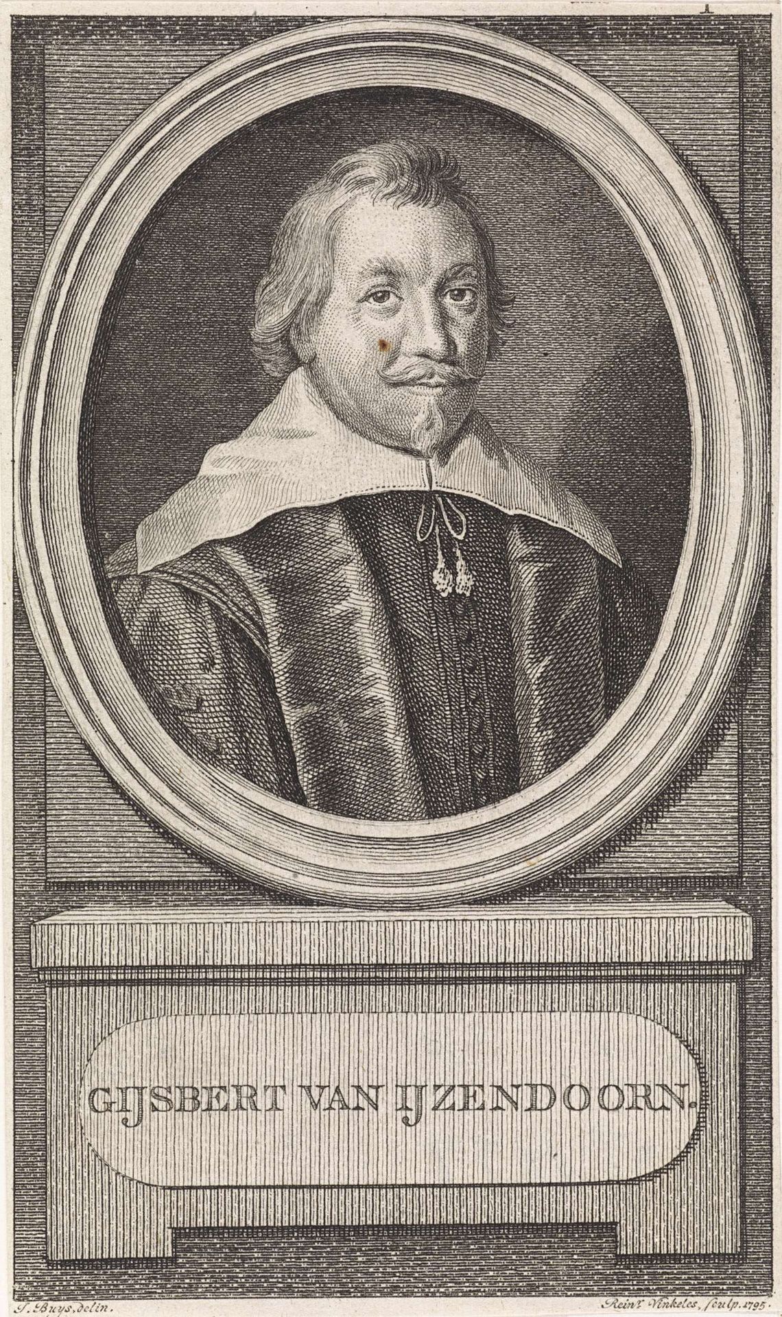 Portret van Gijsbrecht ab Isendoorn by Reinier Vinkeles