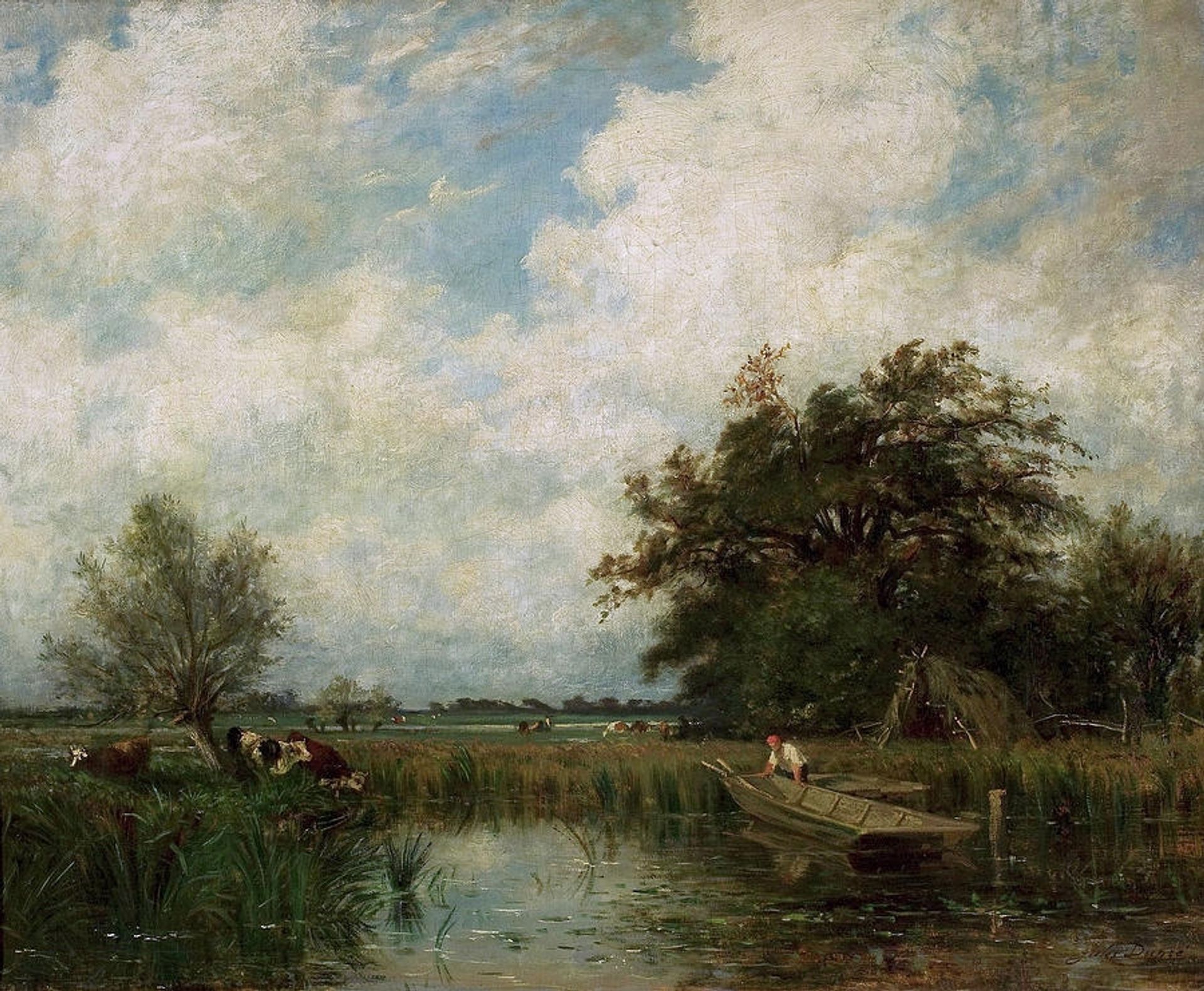 Landscape with a Pond by Jules Dupre