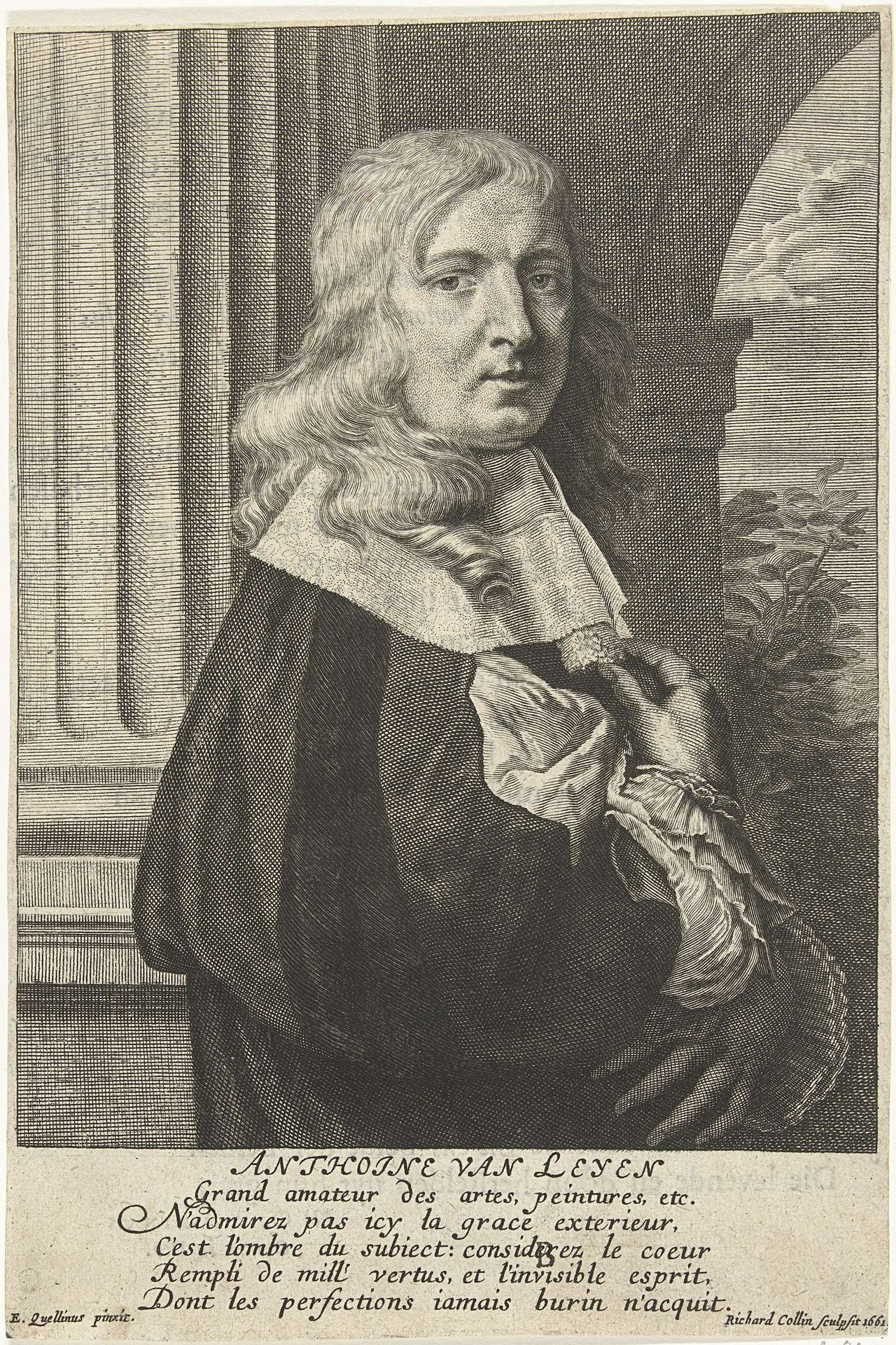 Portret van de kunstverzamelaar Anton van Leyen by Richard Collin