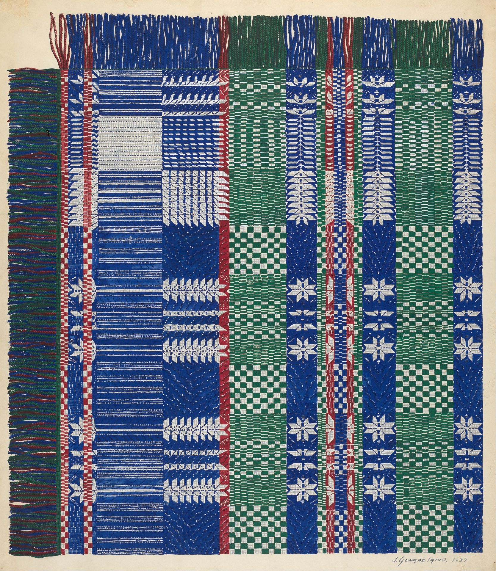 Coverlet by J. Howard Iams