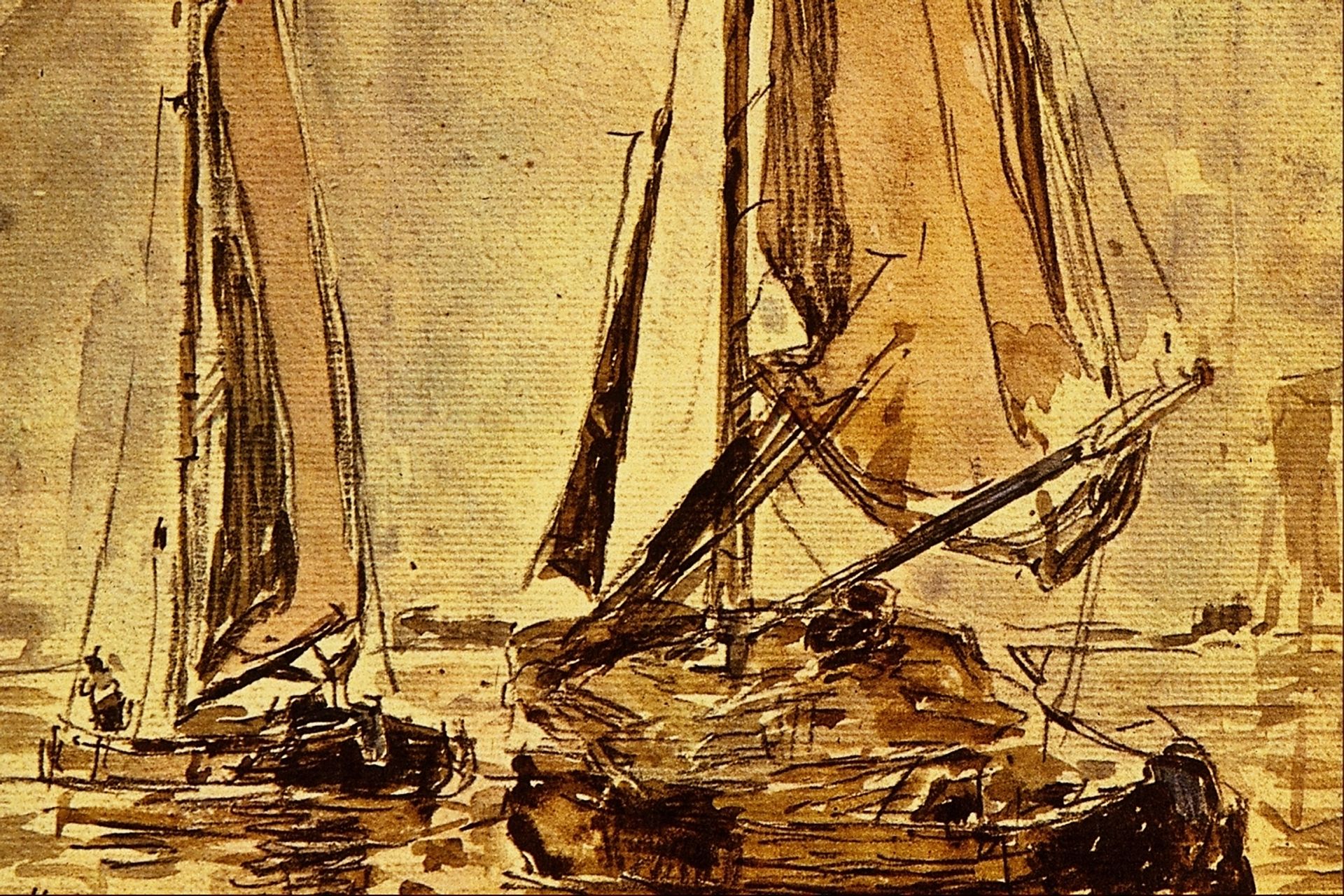 Seascape by Eugène Boudin