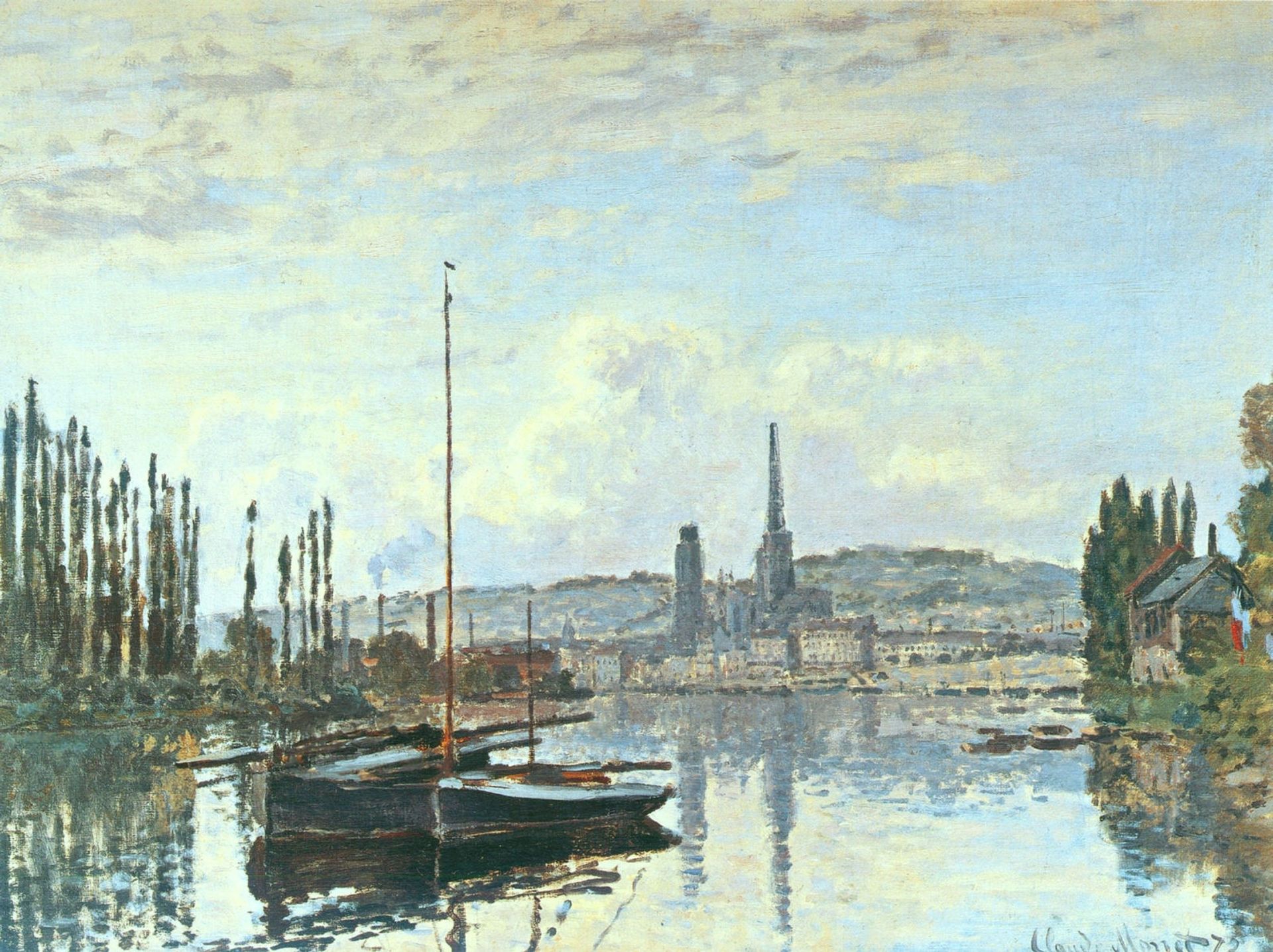 View of Rouen by Claude Monet