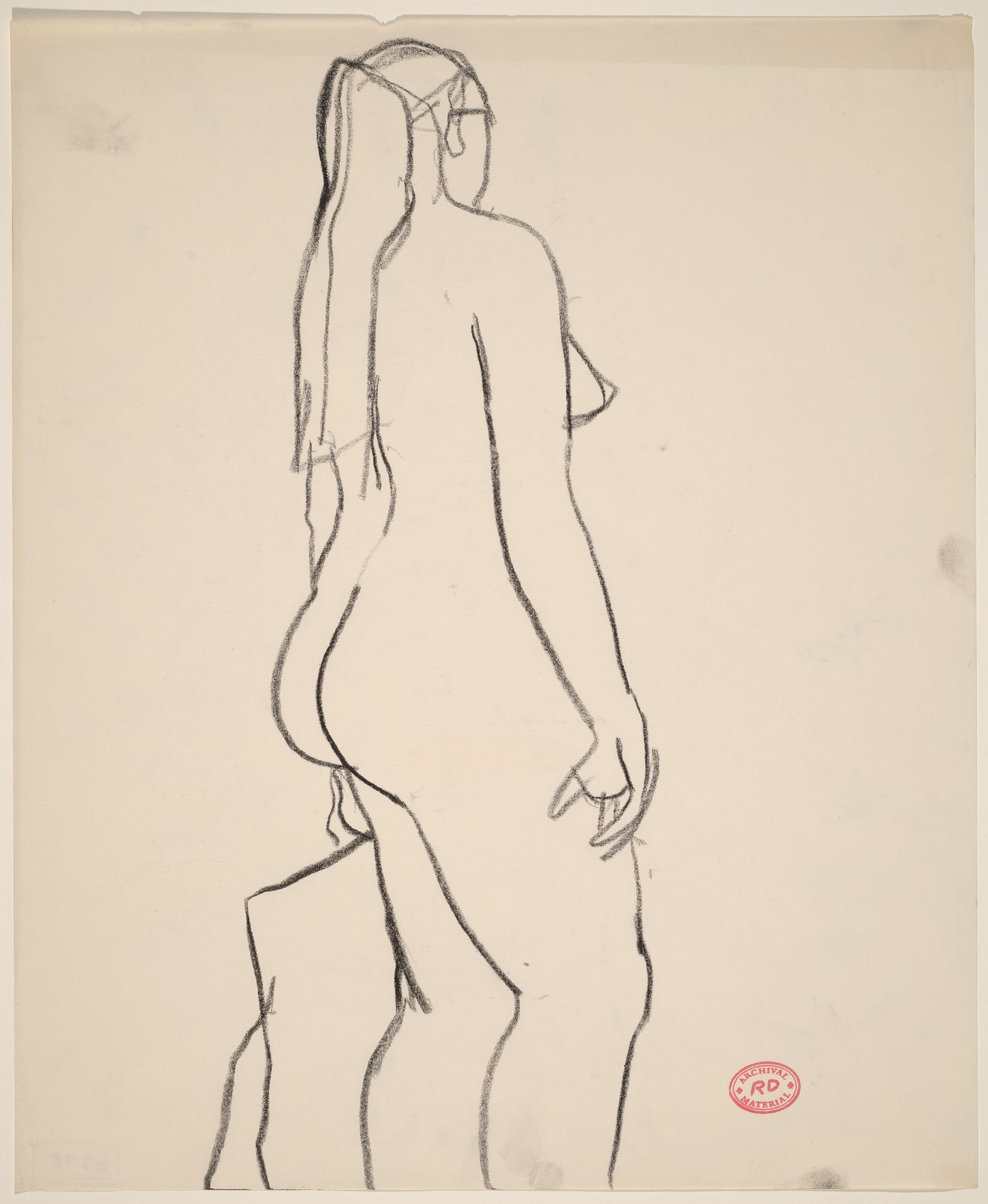 Untitled [standing female nude] by Richard Diebenkorn