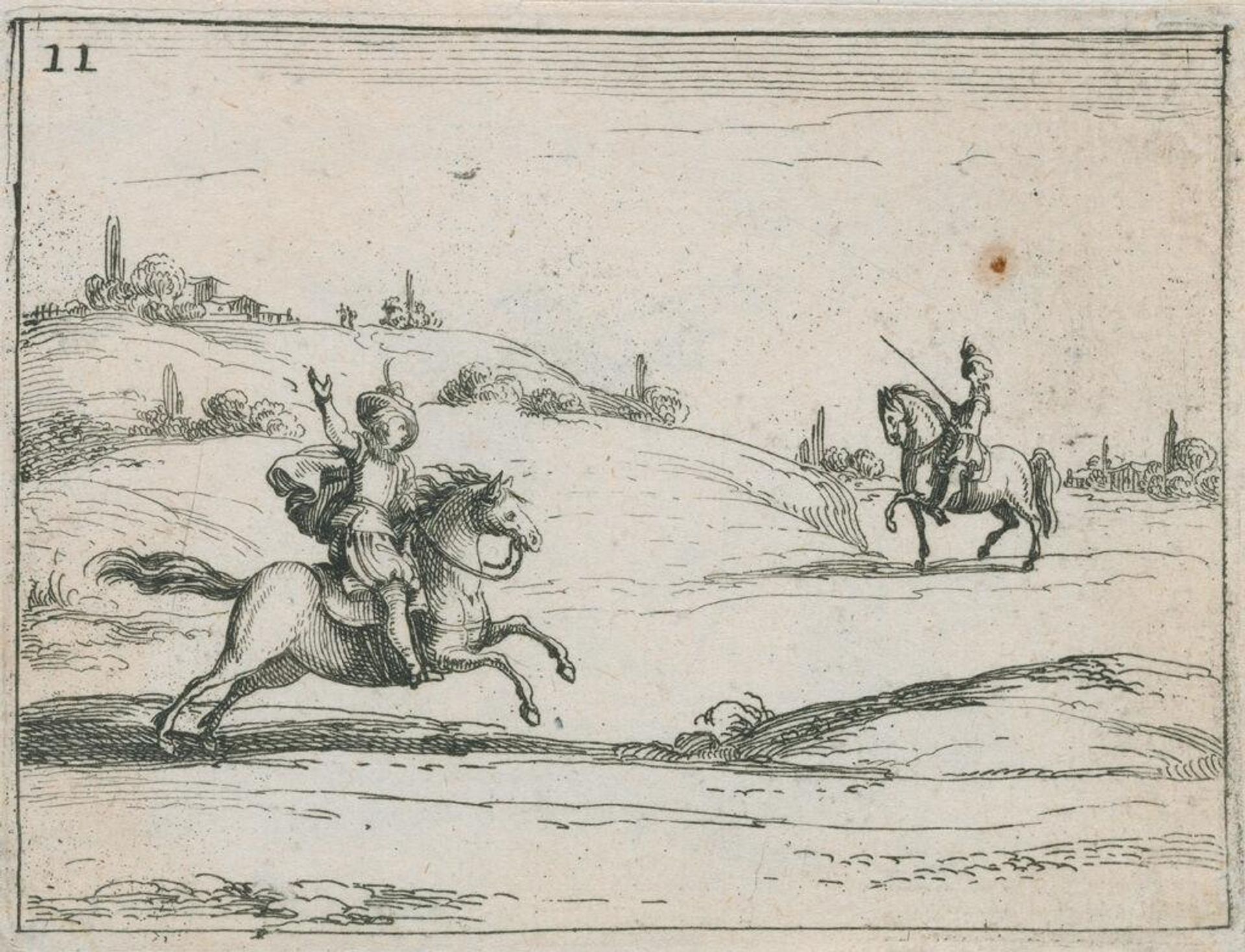 Two Squires by Jacques Callot